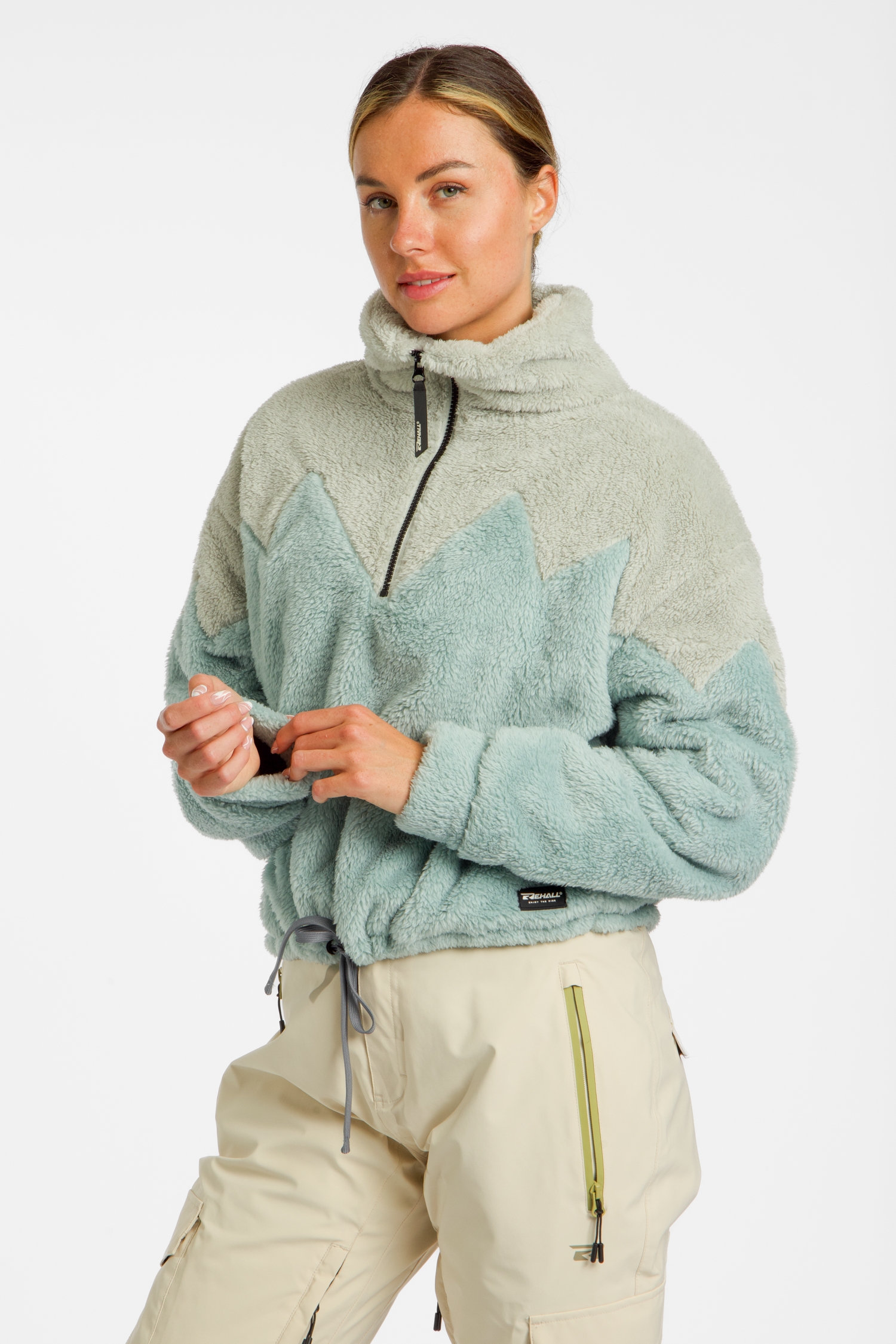 Rehall LAUREN-R Damen Midlayer Blau, Damen, Größe: L