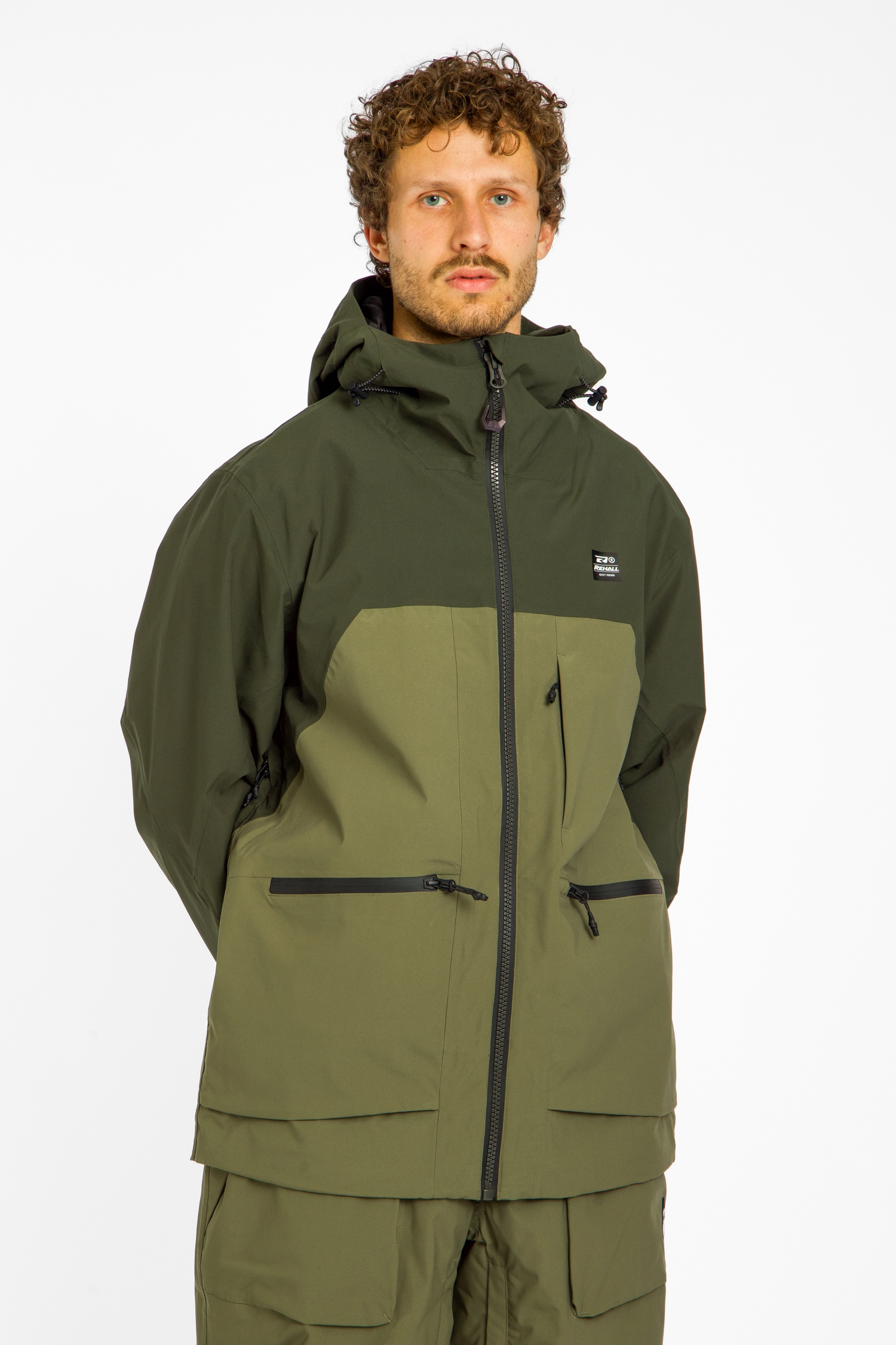 Rehall TRUCK-R Herren Ski-/Snowboardjacke Grün, Herren, Größe: L