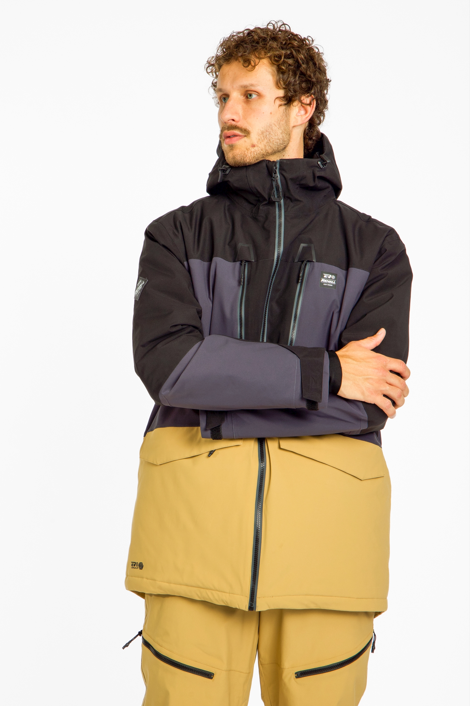 Image of Rehall CURE-R Herren Ski-/Snowboardjacke Schwarz, Herren, Größe: L