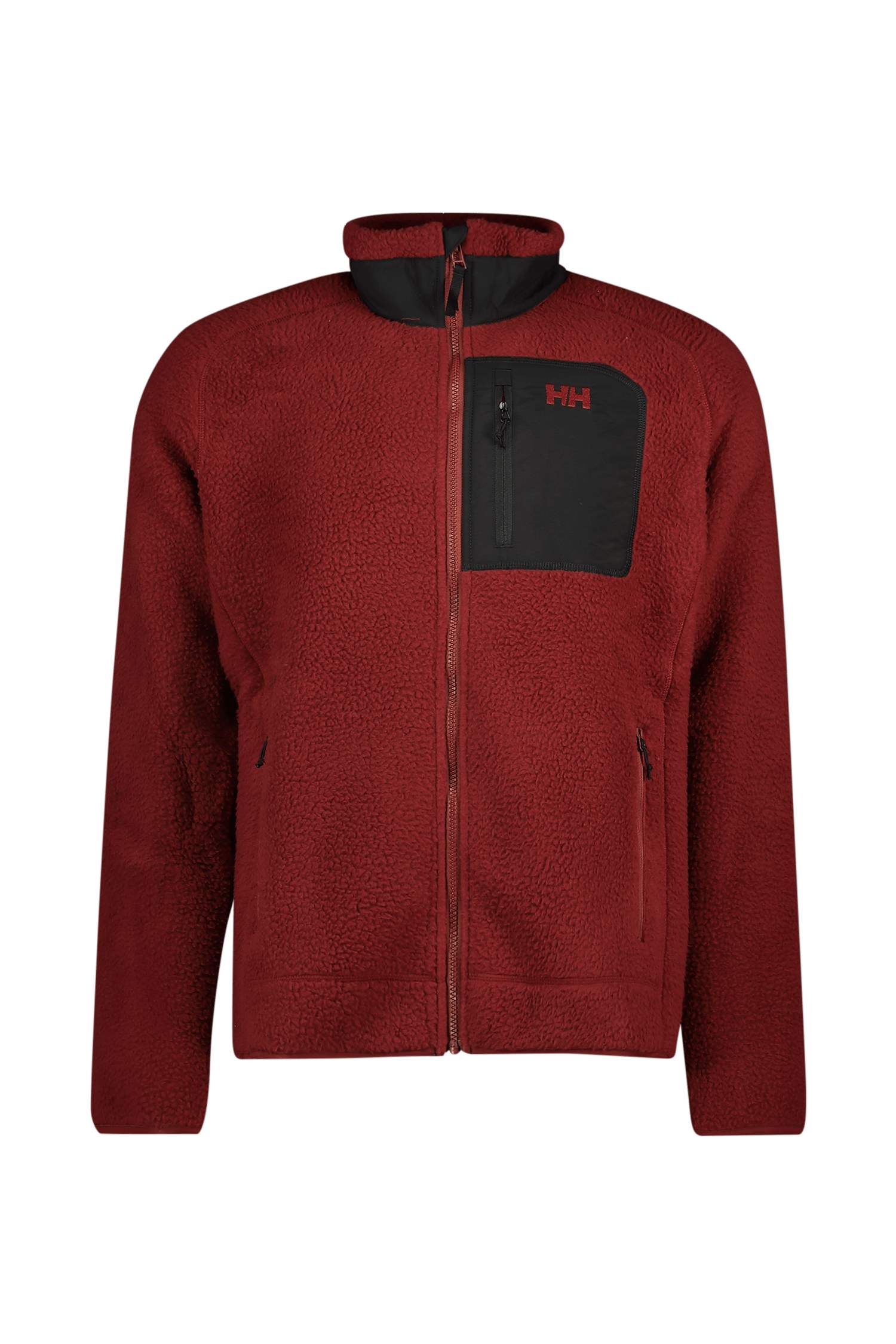 Image of Helly Hansen Panorama Pile Block Herren Midlayer Rot, Herren, Größe: L