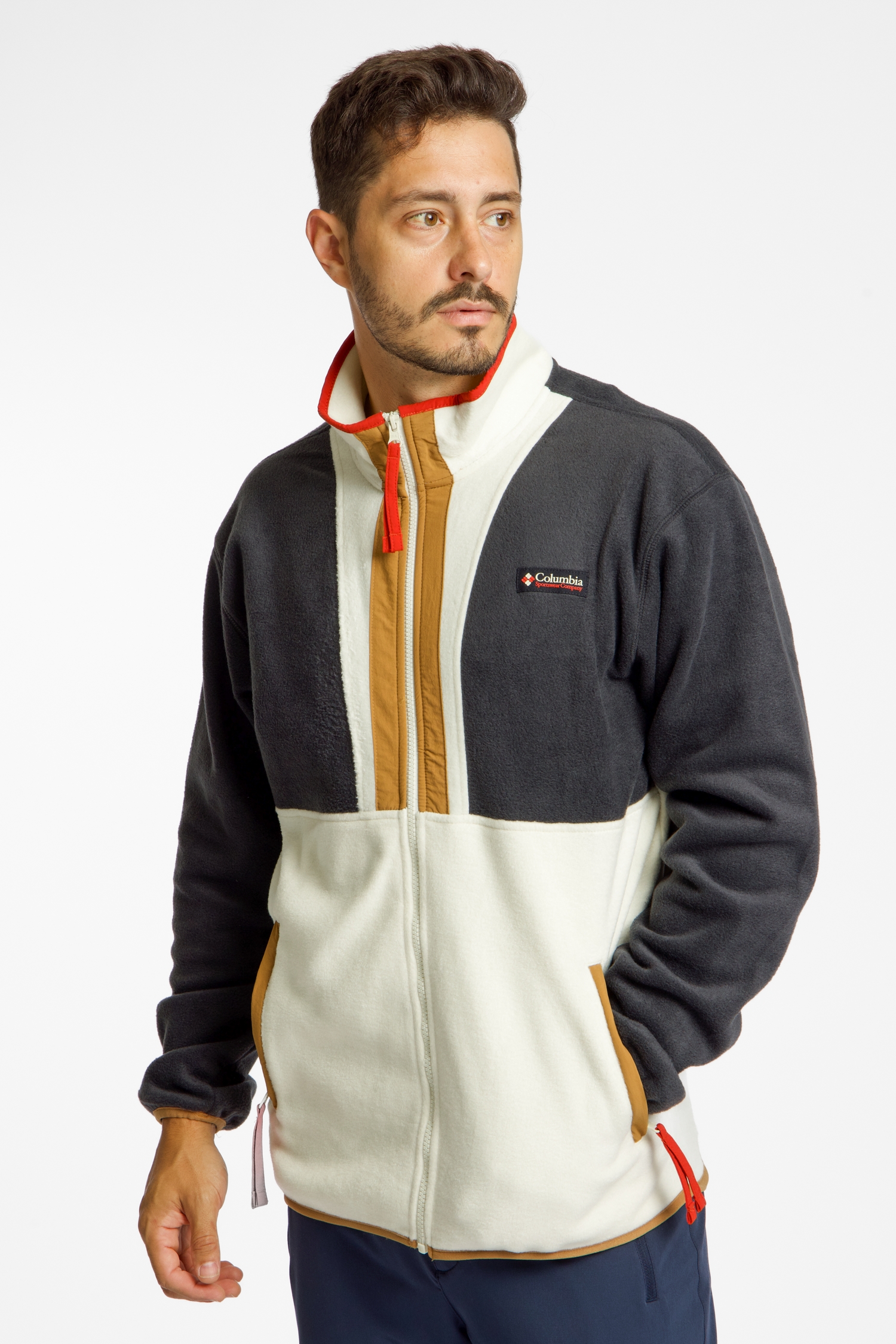 Image of Columbia Backbowl™ II Full Zip Herren Midlayer Weiss, Herren, Größe: L