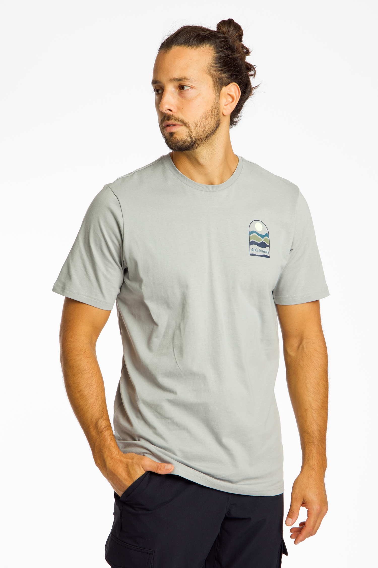 Image of Columbia Explorers Canyon™ Back Graphic Herren T-Shirt Grau, Herren, Größe: L