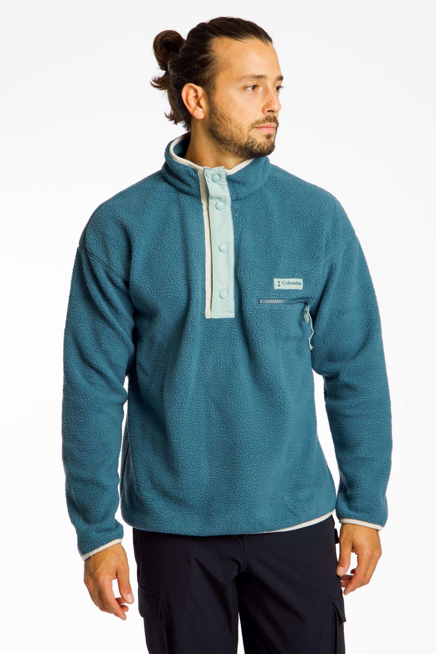 Image of Columbia Helvetia™ II Half Snap Herren Midlayer Türkis, Herren, Größe: S