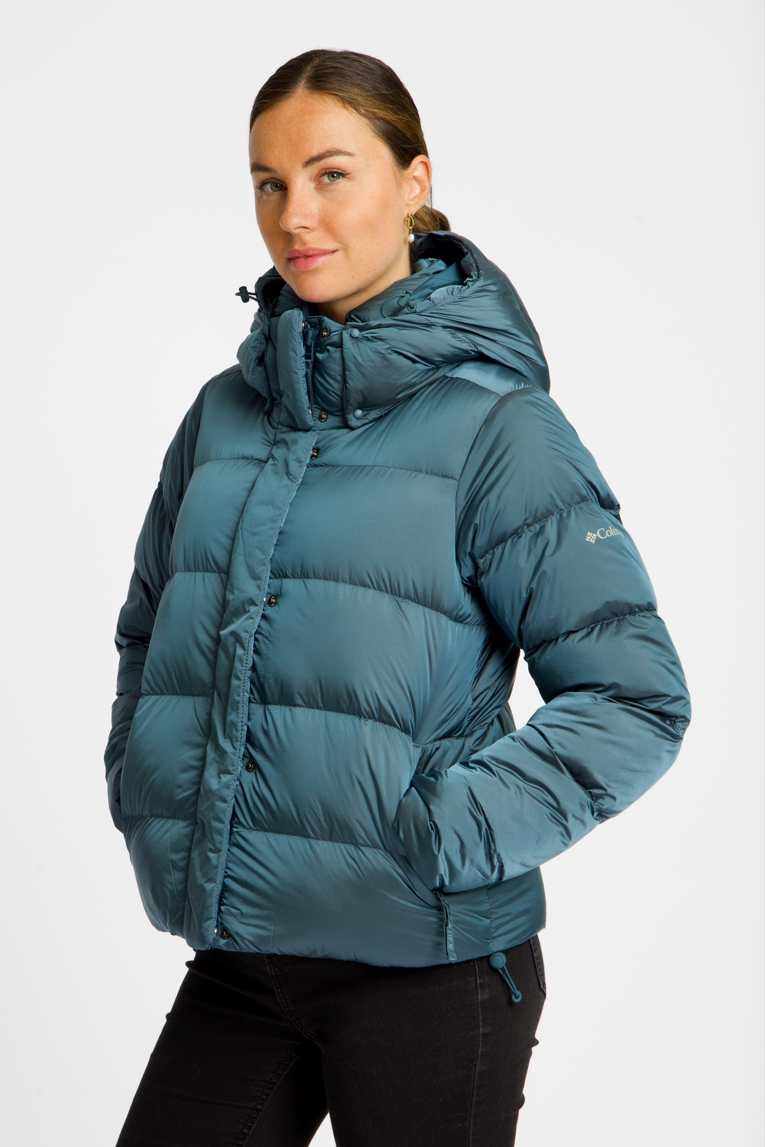 Image of Columbia Amaze Puff™ Hooded Damen Daunenjacke Blau, Damen, Größe: L