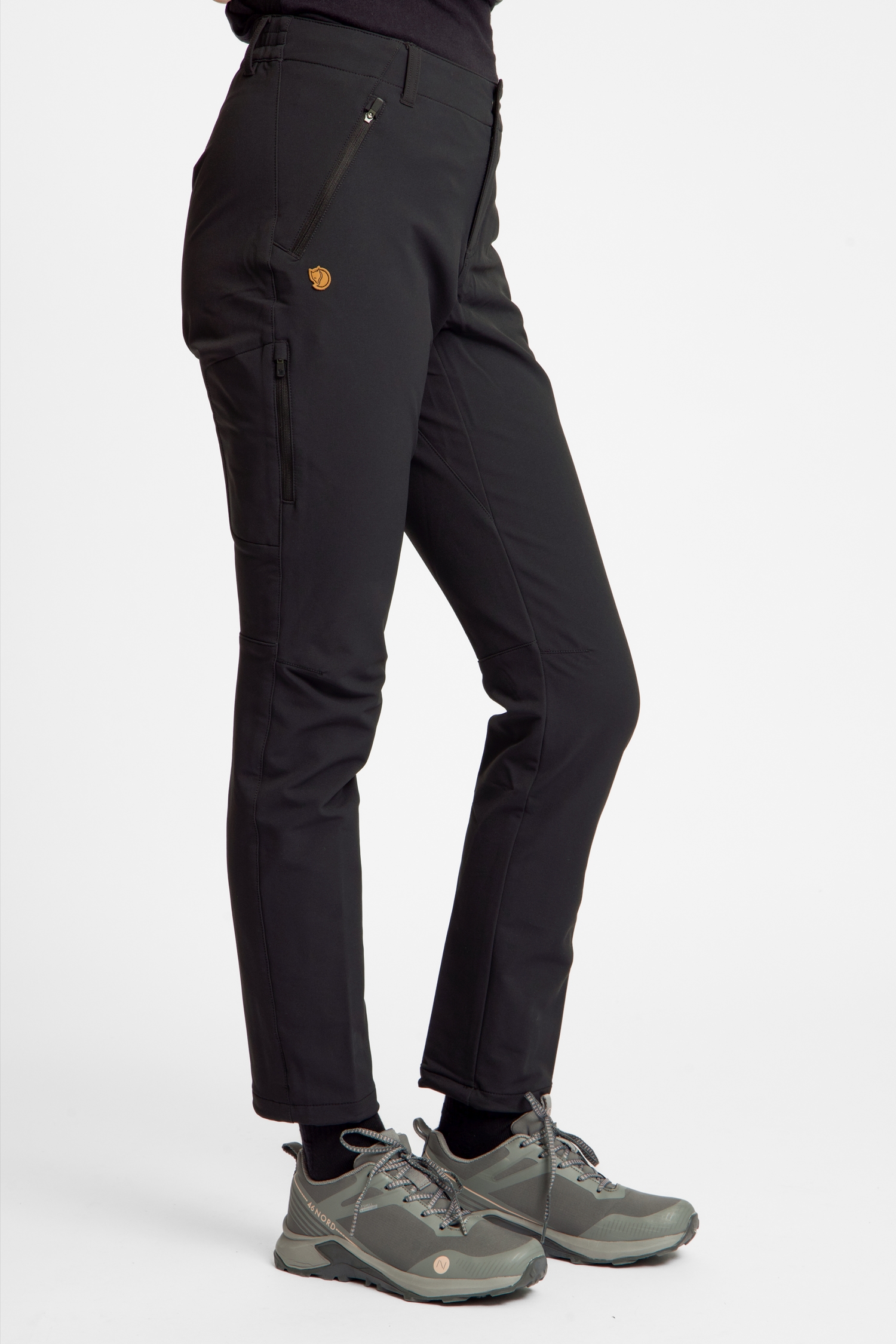 Image of Fjällräven Abisko Winter Stretch Damen Wanderhosen Schwarz, Damen, Größe: 36