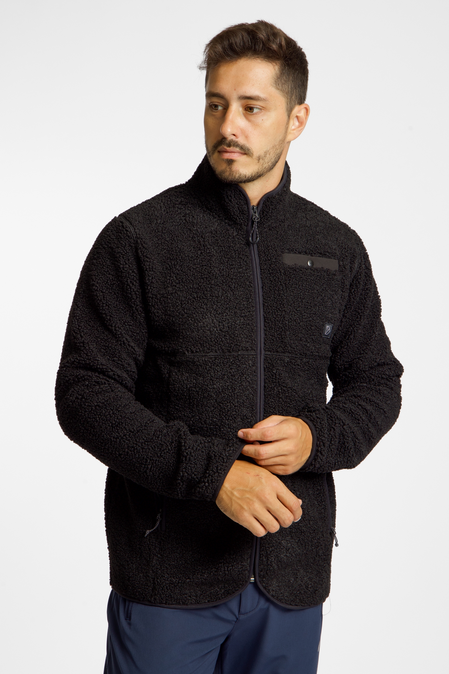 Image of Didriksons Phoenix Herren Midlayer Schwarz, Herren, Größe: L