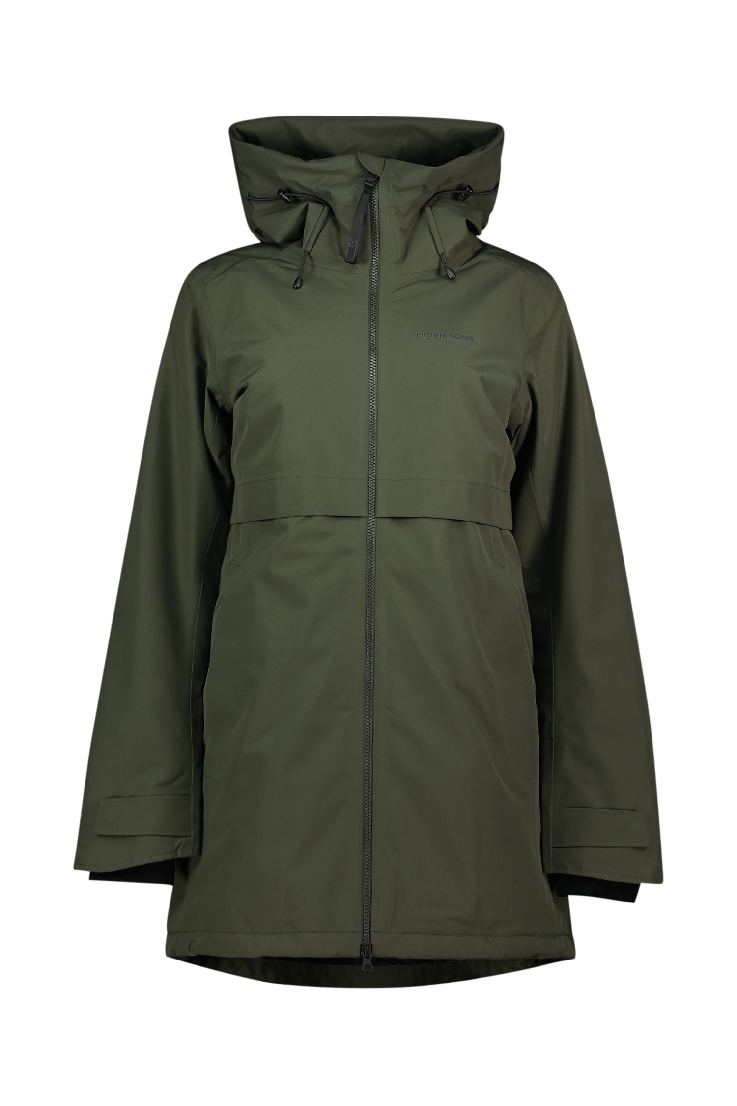 Image of Didriksons Helle Damen Outdoormantel Grün, Damen, Größe: 34