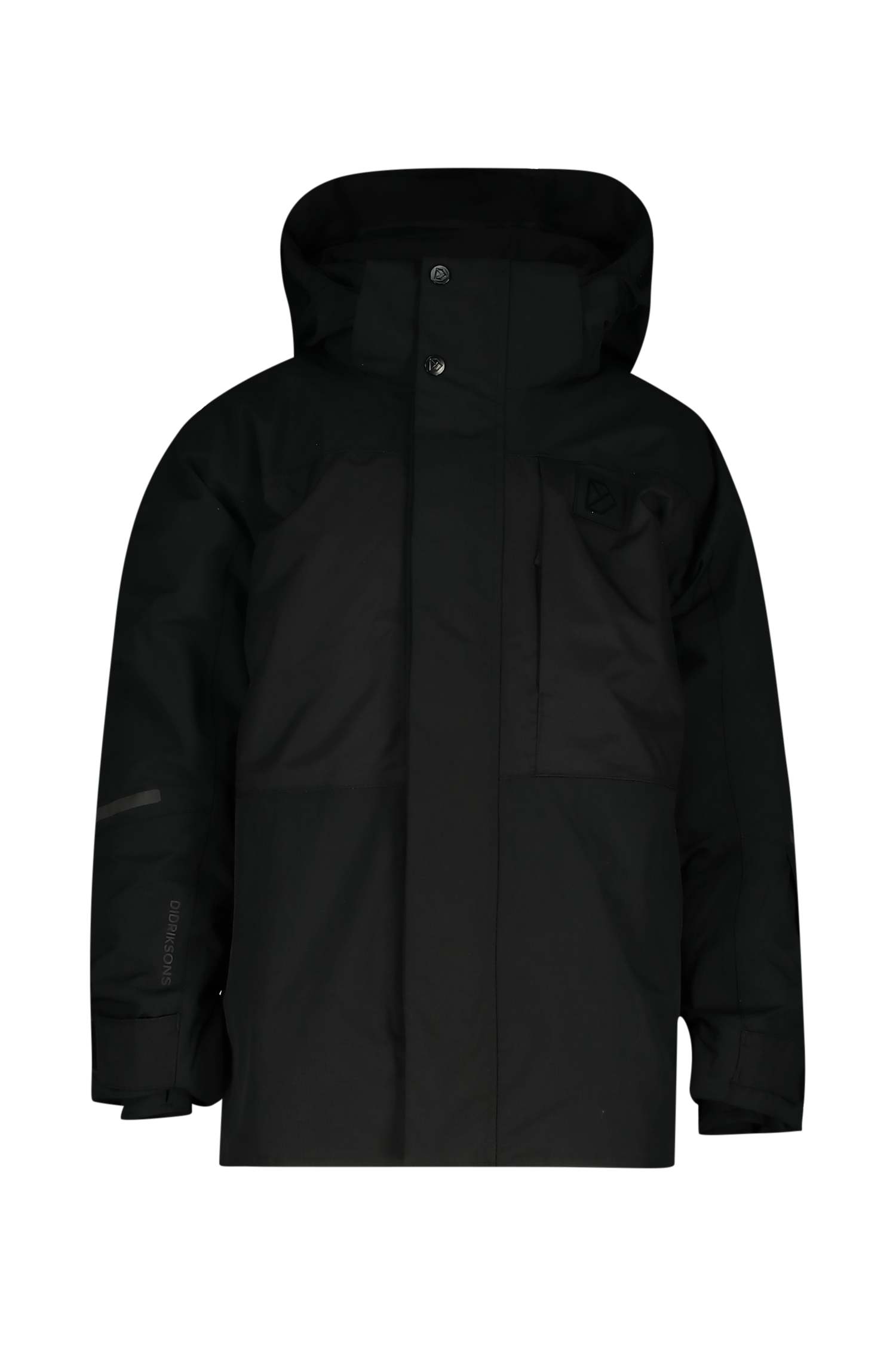 Image of Didriksons Gabbro Kinder Outdoorjacke Schwarz, , Größe: 128