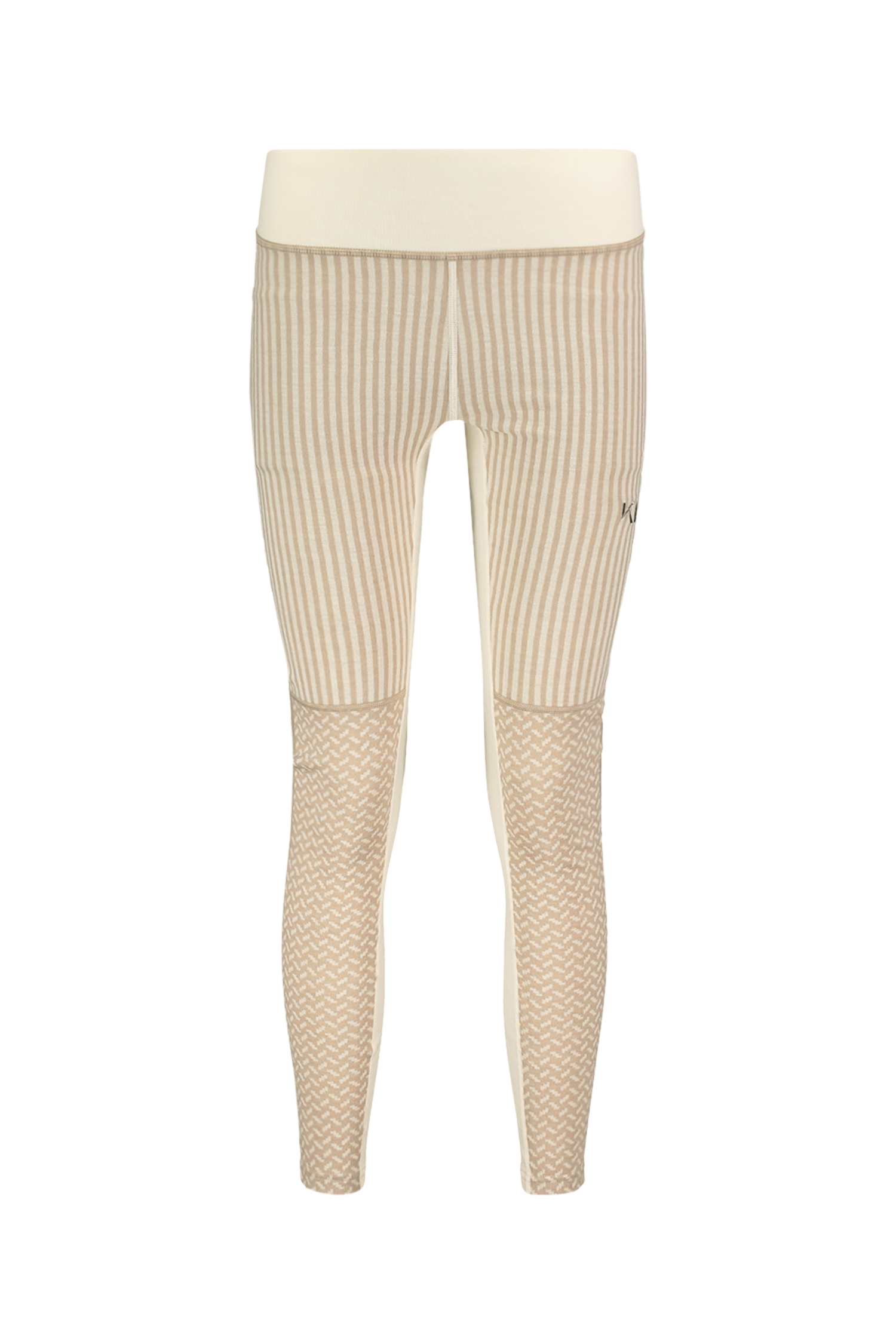 Image of Kari Traa Smekker Merino High Waist Damen Thermohose Beige, Damen, Größe: L