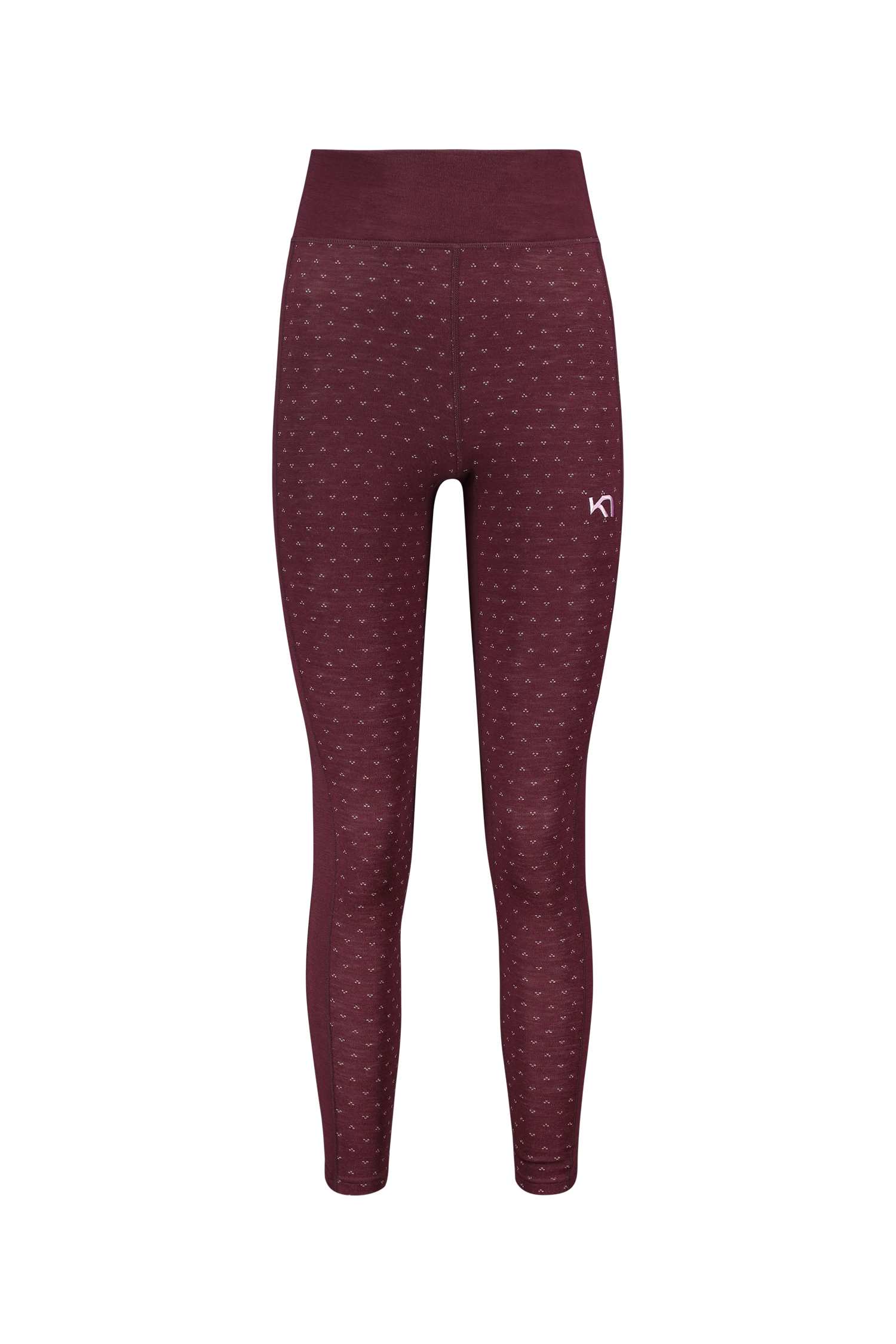 Image of Kari Traa Vilma High Waist Damen Thermohose Rot, Damen, Größe: L