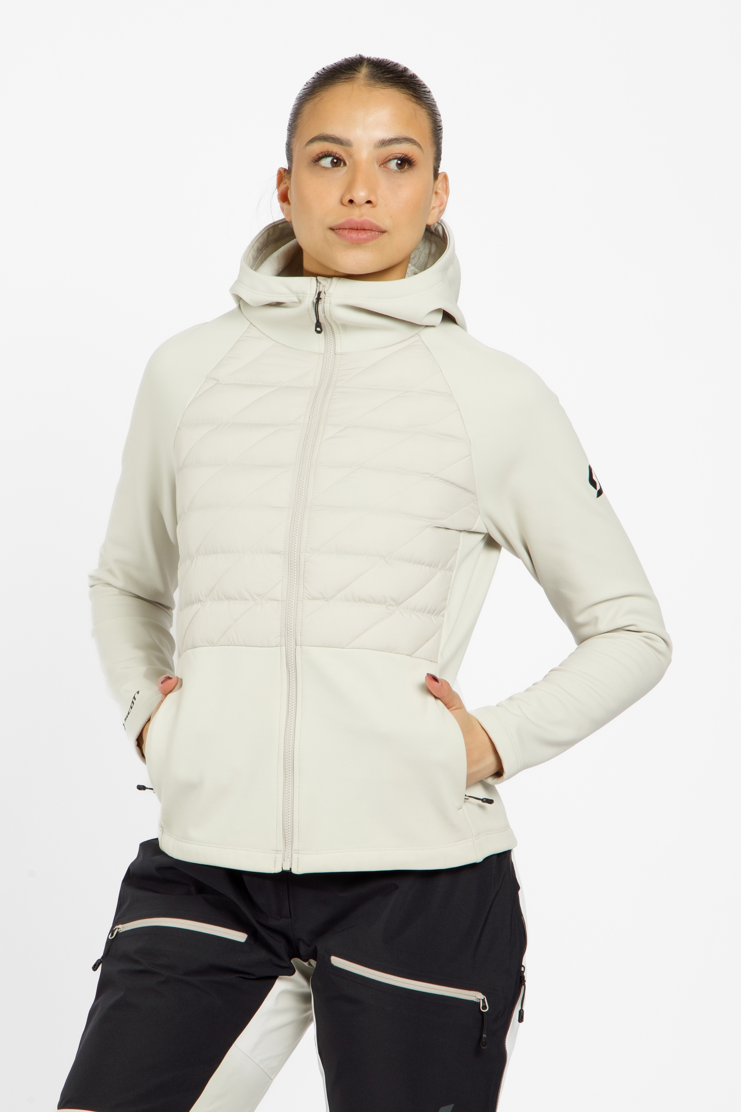 Image of SCOTT Defined Warm Hybrid Damen Midlayer Weiss, Damen, Größe: L