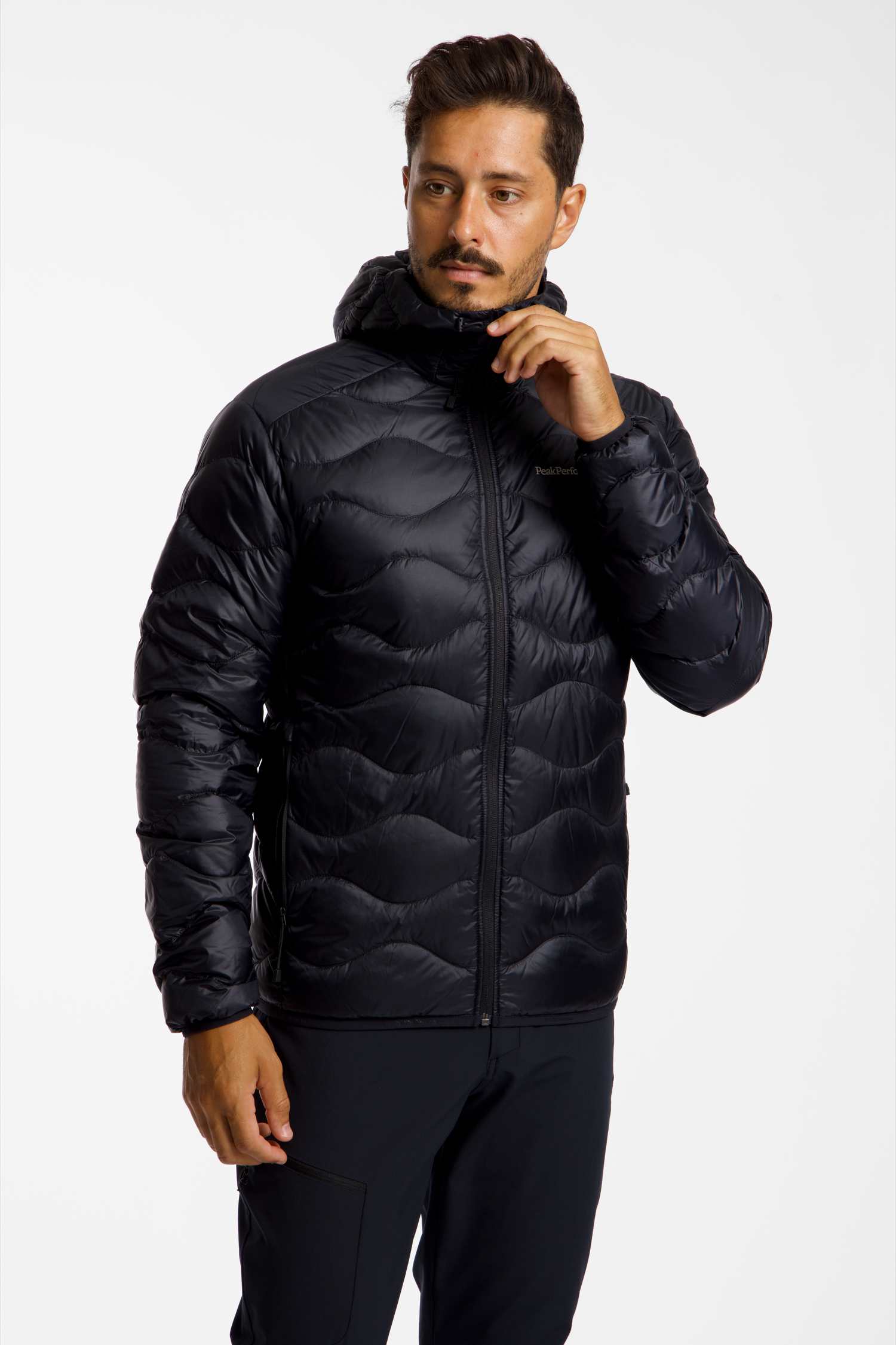 Image of PEAK PERFORMANCE Helium Hood Herren Daunenjacke Schwarz, Herren, Größe: L