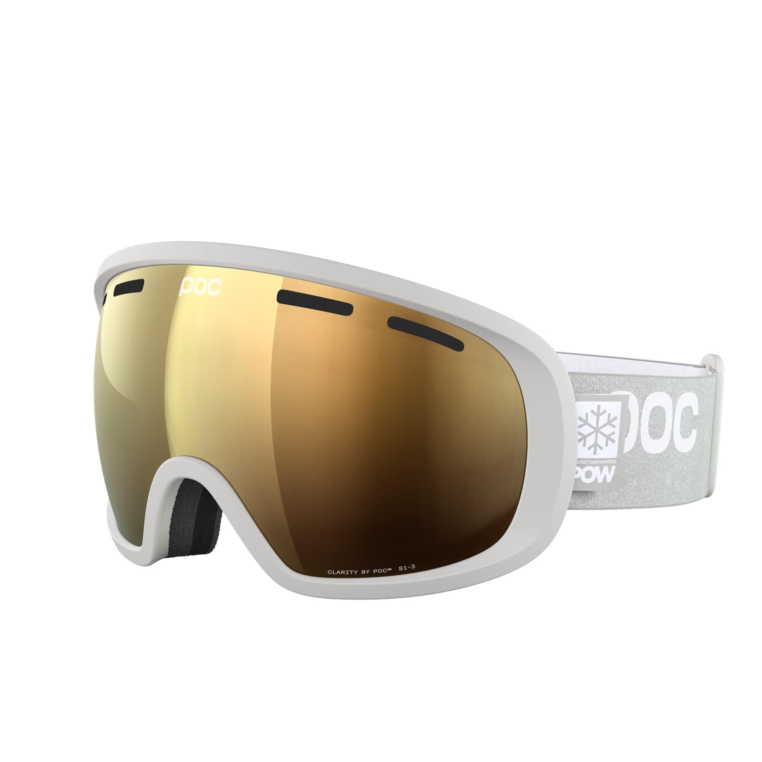 Image of Poc Fovea Clarity POW JJ Skibrille Grau, Herren, Größe: ONE SIZE