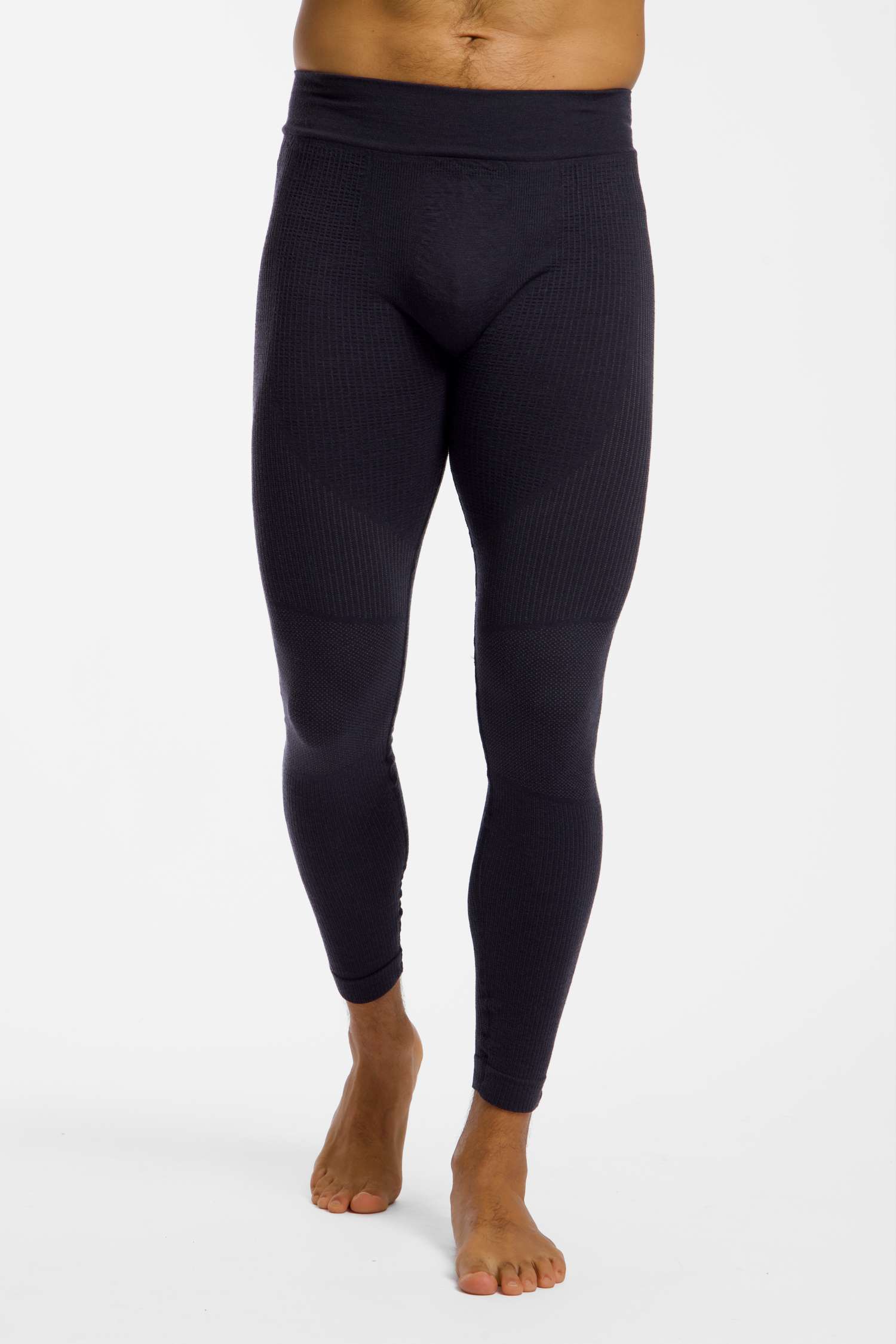Image of Odlo Seamless Performance Wool Herren Thermohose Schwarz, Herren, Größe: M
