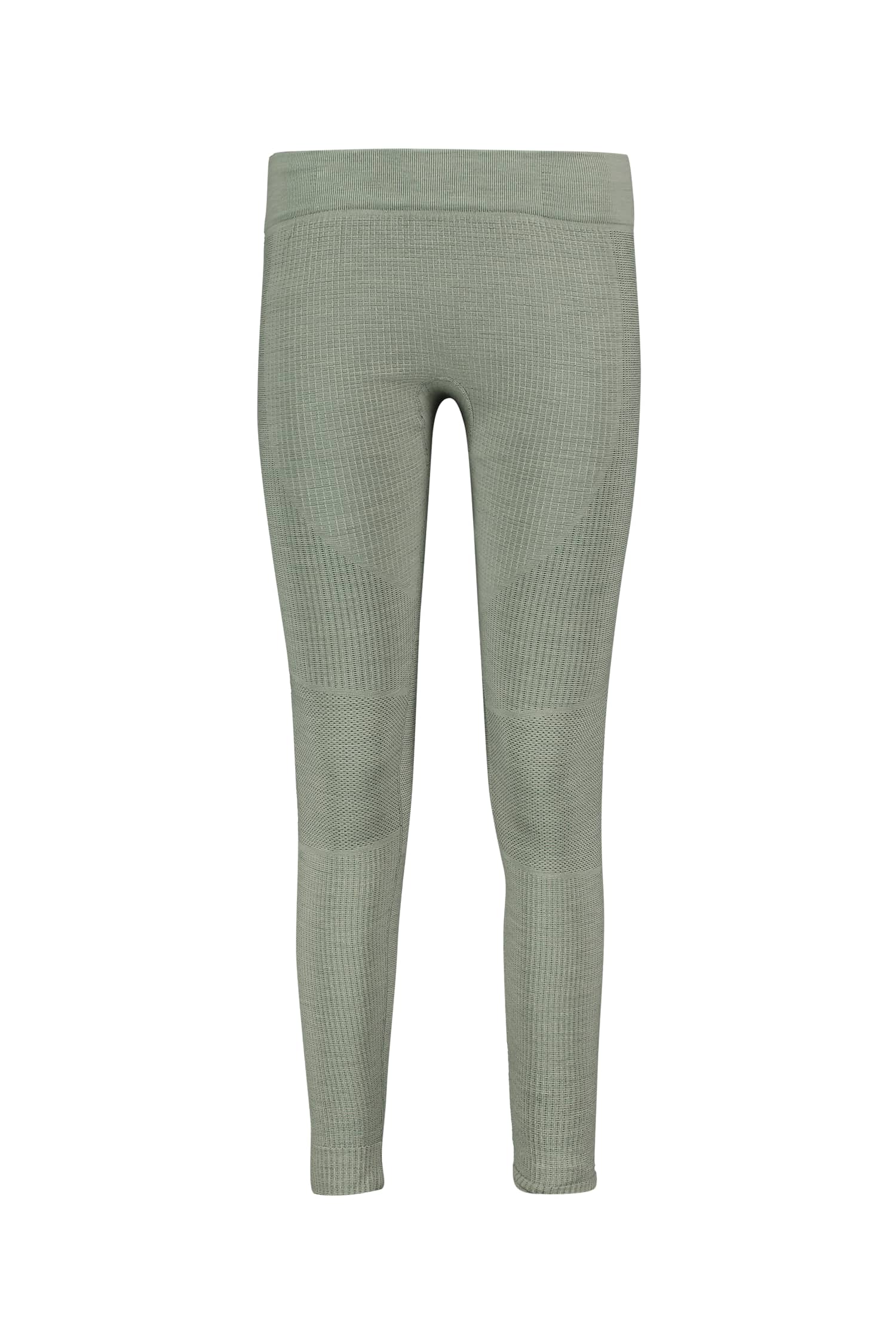Image of Odlo Seamless Performance Wool Damen Thermohose Grün, Damen, Größe: L