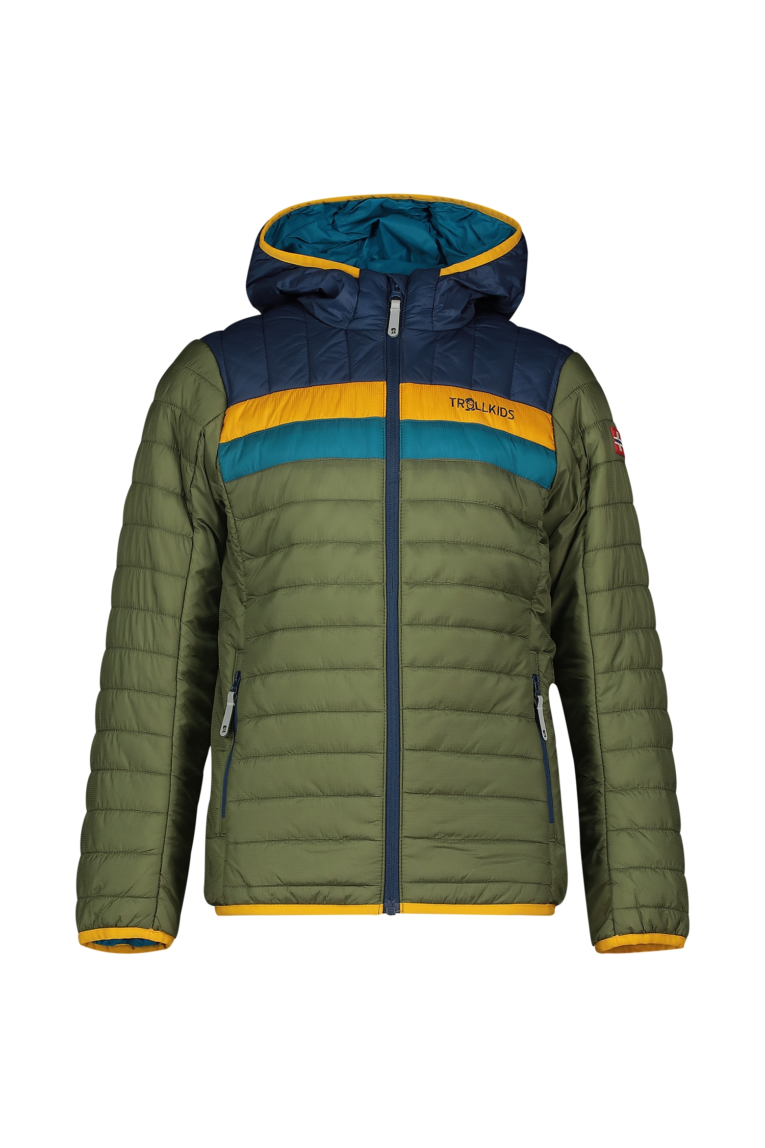 Image of Trollkids Eikefjord Kinder Steppjacke Grün, , Größe: 116