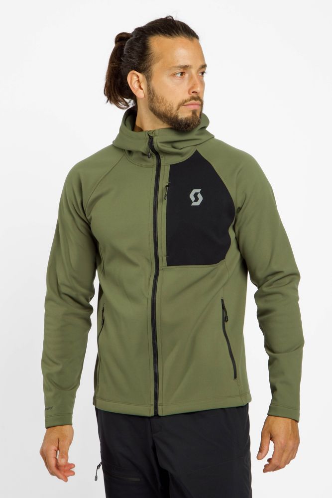 Image of SCOTT Defined Warm Zip Herren Midlayer Grün, Herren, Größe: S