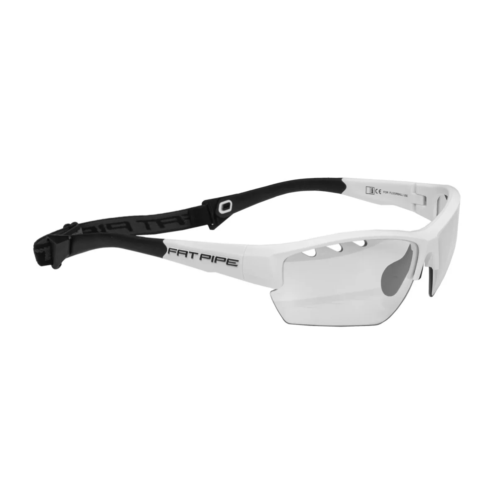 Fat Pipe Ace Kinder Unihockey Brille Weiss, , Größe: 0