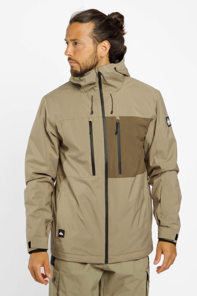 Image of Quiksilver Sycamore Solid 20K Herren Ski-/Snowboardjacke Beige, Herren, Größe: S