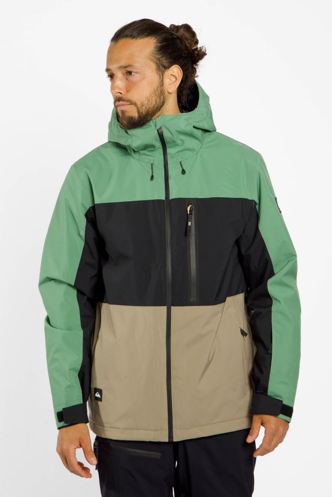 Quiksilver Sycamore Block Herren Ski-/Snowboardjacke Grün, Herren, Größe: XL