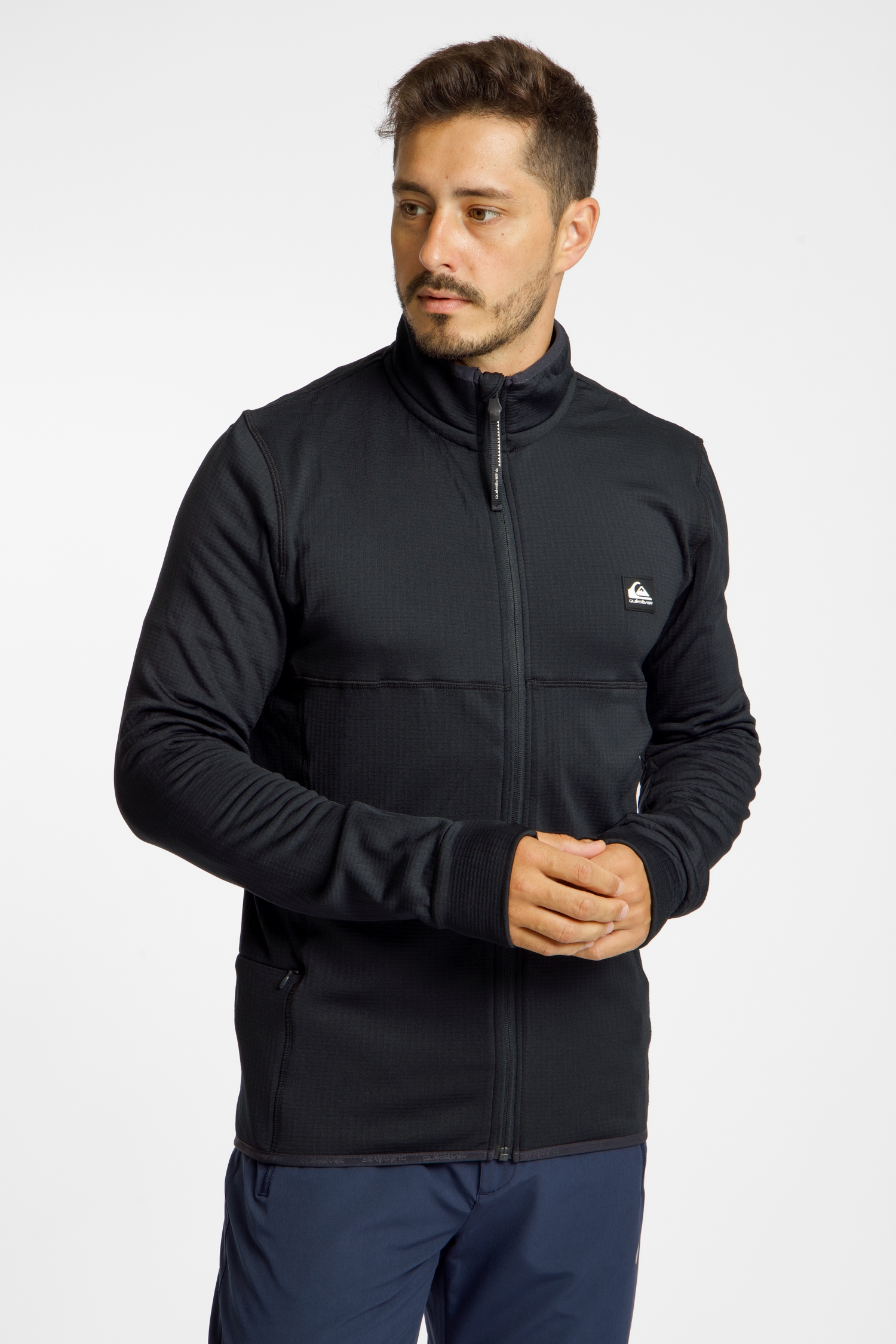 Quiksilver Steep Point Herren Midlayer Schwarz, Herren, Größe: XL