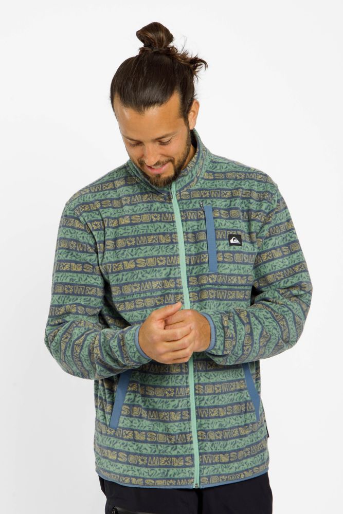 Quiksilver No Destination Herren Midlayer Grün, Herren, Größe: S