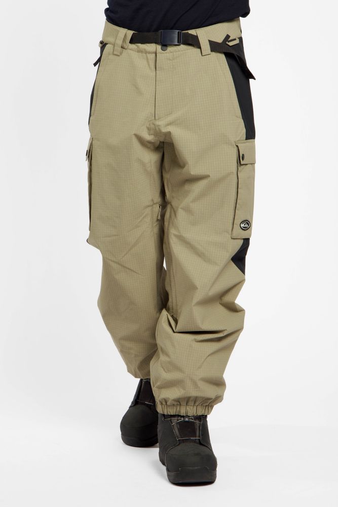 Image of Quiksilver Snow Down Cargo 20K Herren Ski-/Snowboardhose Beige, Herren, Größe: XS