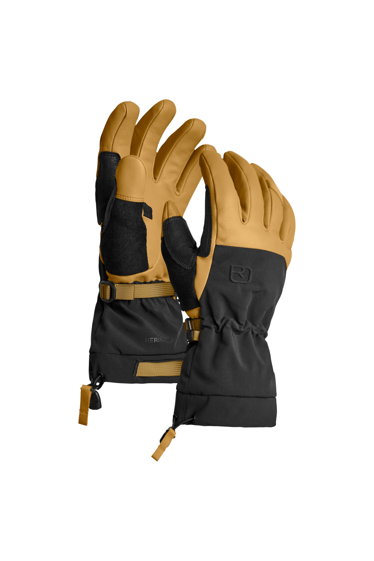 Image of Ortovox Merino Freeride Glove Herren Skihandschuh Braun, Herren, Größe: M