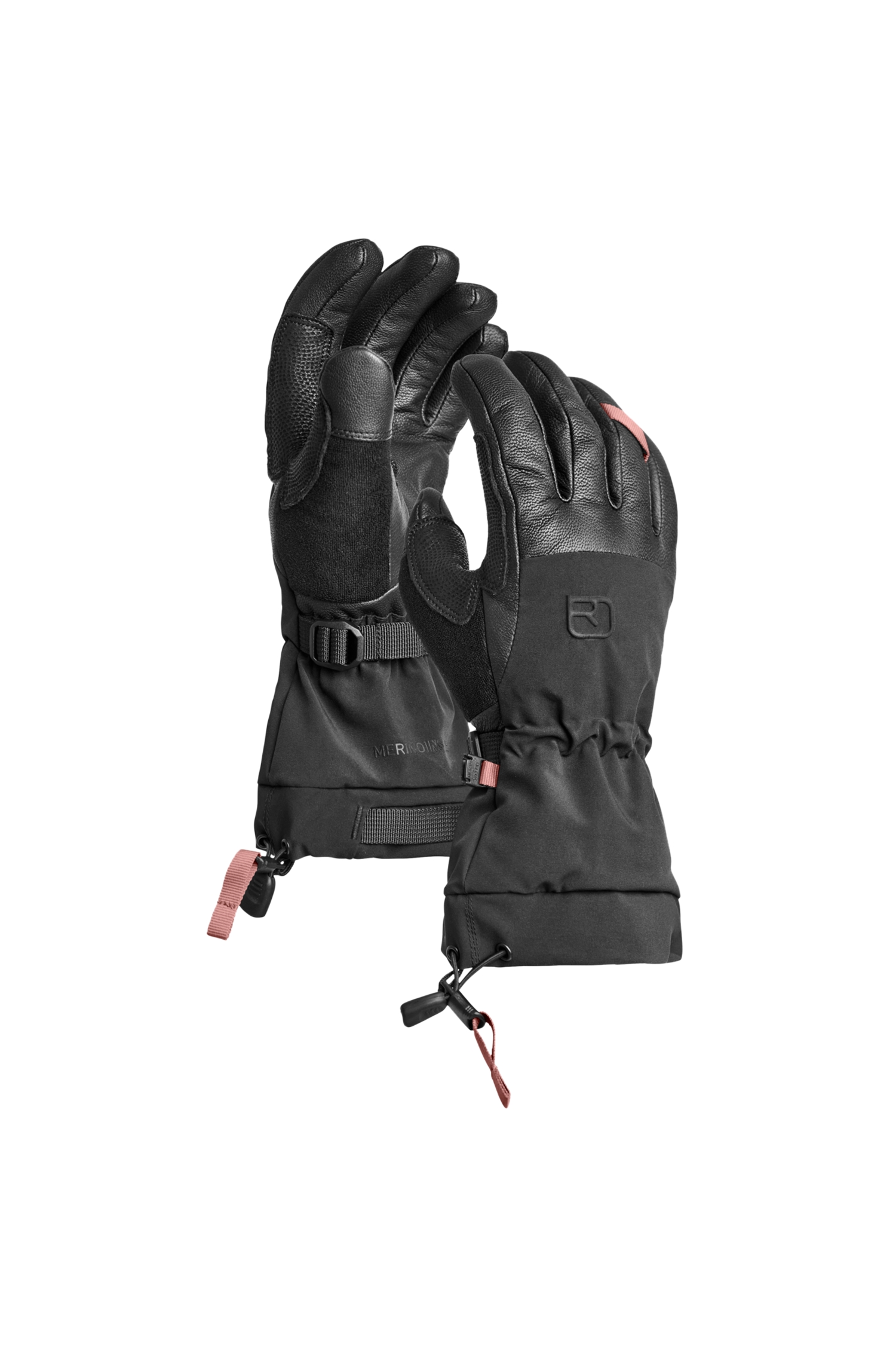 Image of Ortovox Merino Freeride Glove Damen Skihandschuh Schwarz, Damen, Größe: L