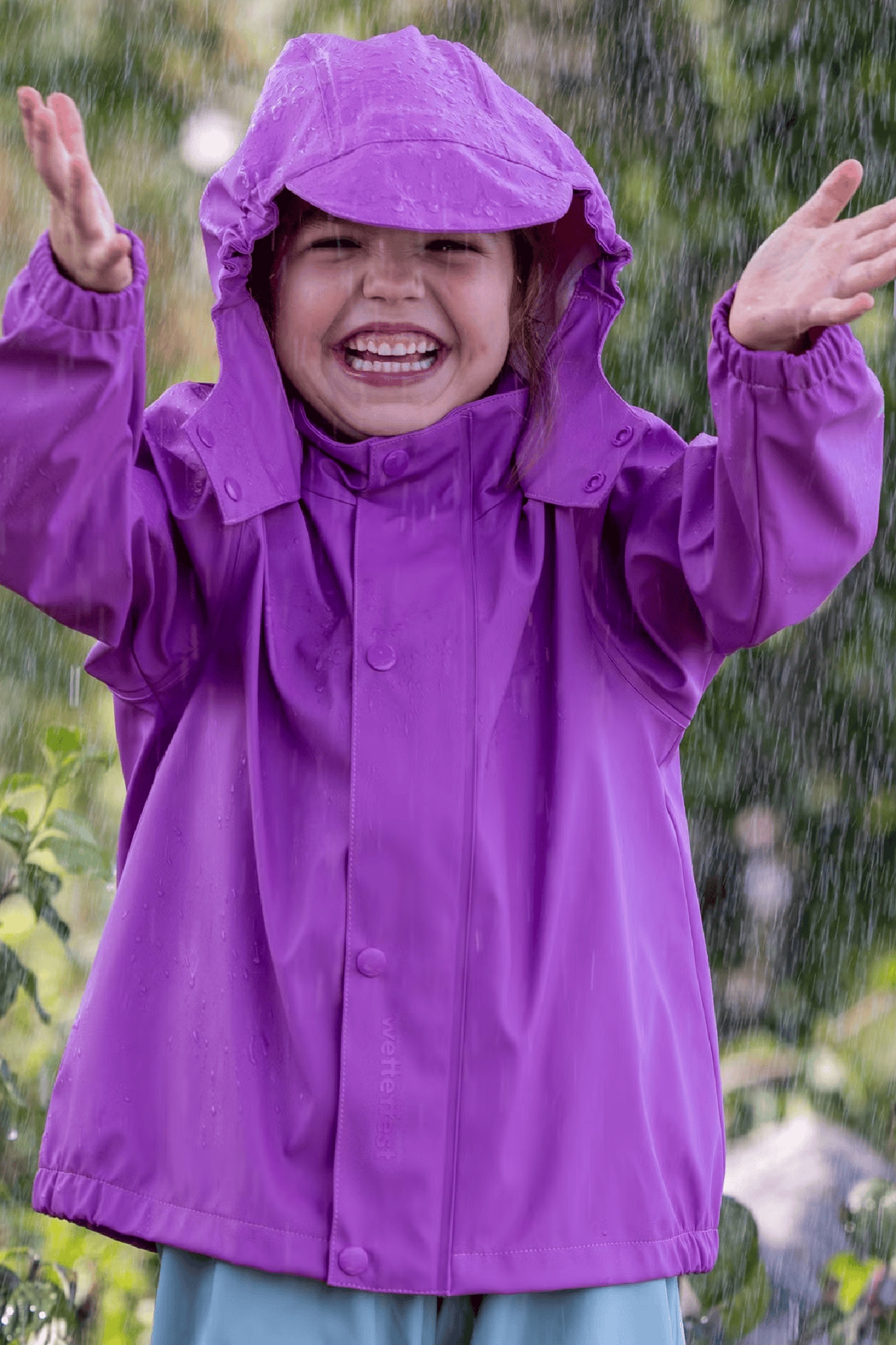 RUKKA Jori Mini Kinder Regenjacke Lila, , Größe: 86