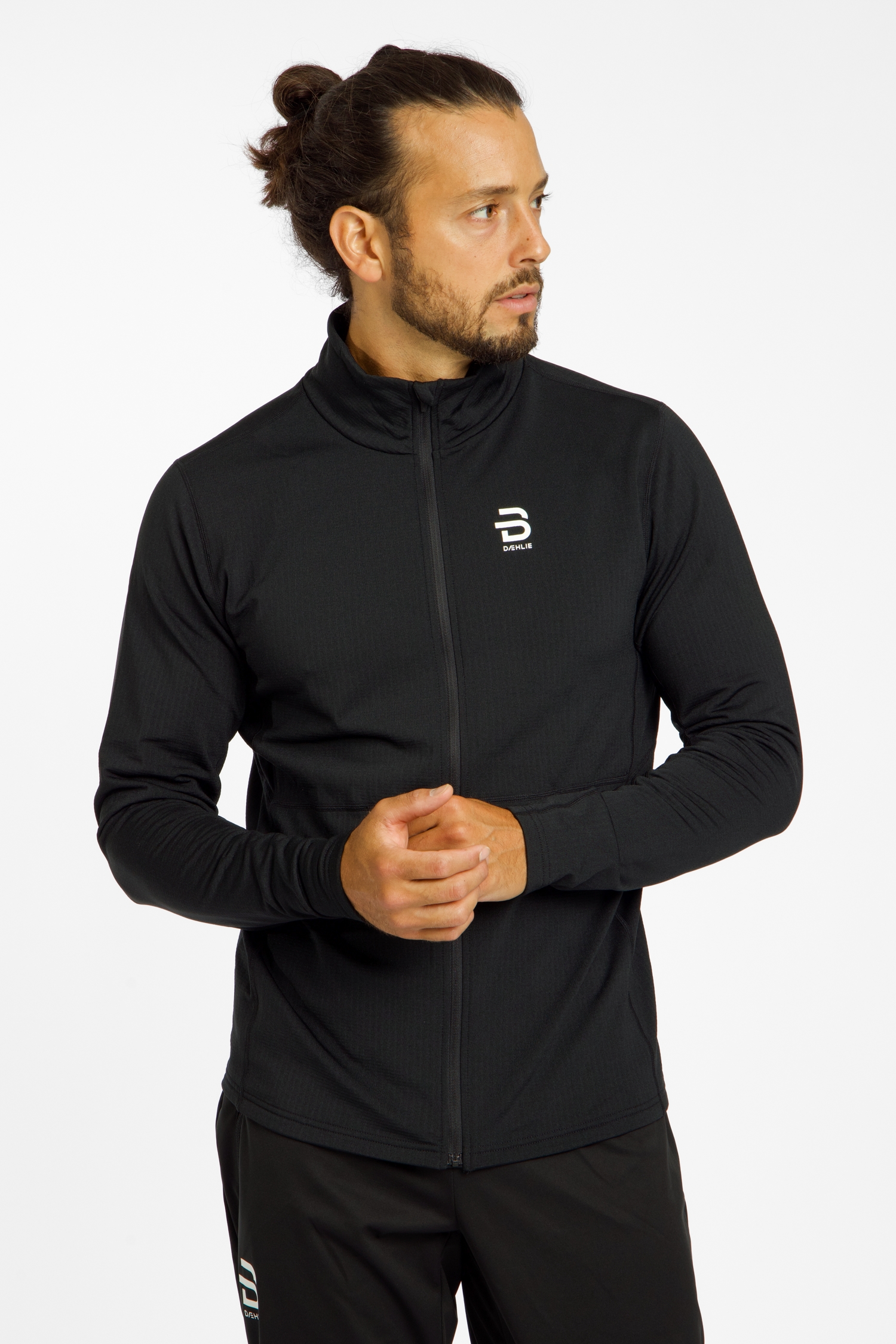Image of Daehlie Pace Full-Zip Herren Midlyer Schwarz, Herren, Größe: M