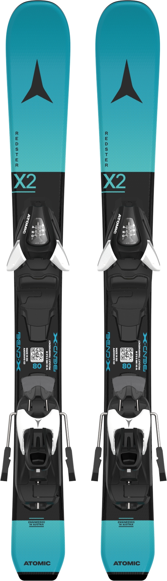 ATOMIC Redster X2 70-90 Kinder Ski Set 25/26 Blau, , Größe: 90