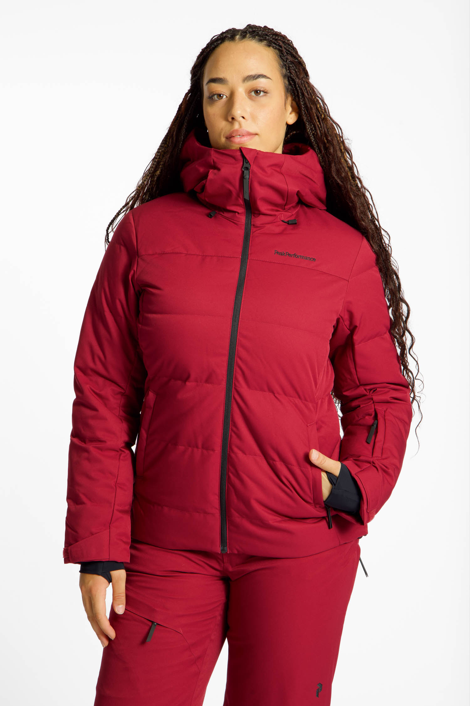 Image of PEAK PERFORMANCE Shred Down Damen Skijacke Rot, Damen, Größe: L