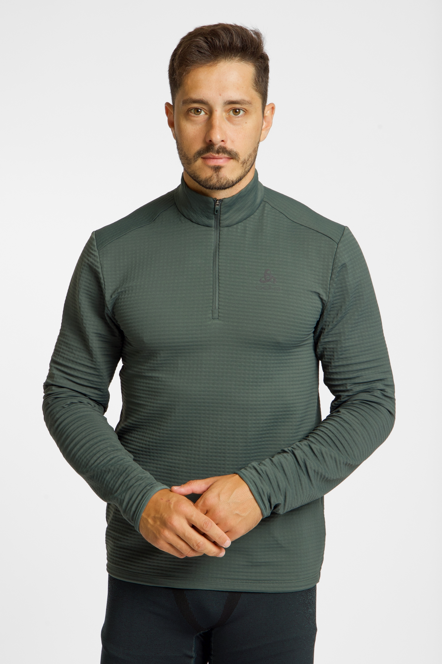 Image of Odlo Essentials Thermal Herren Midlayer Grün, Herren, Größe: L