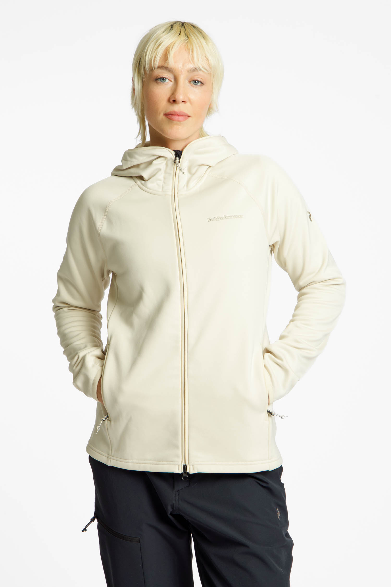 Image of PEAK PERFORMANCE Zip Hood Damen Midlayer Beige, Damen, Größe: L