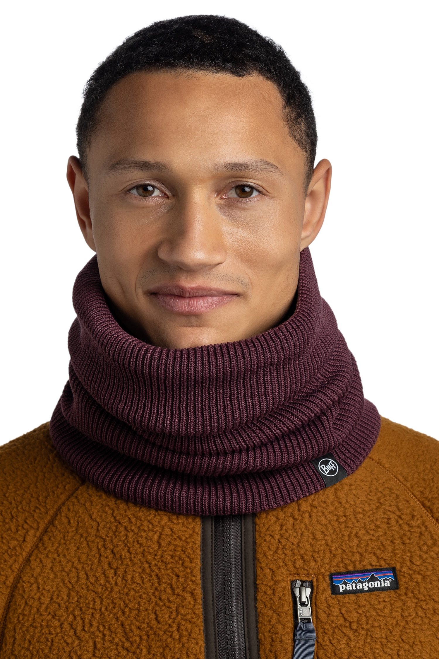 Image of Buff Strick + Polar Neckwarmer Rot, Herren, Größe: ONE SIZE
