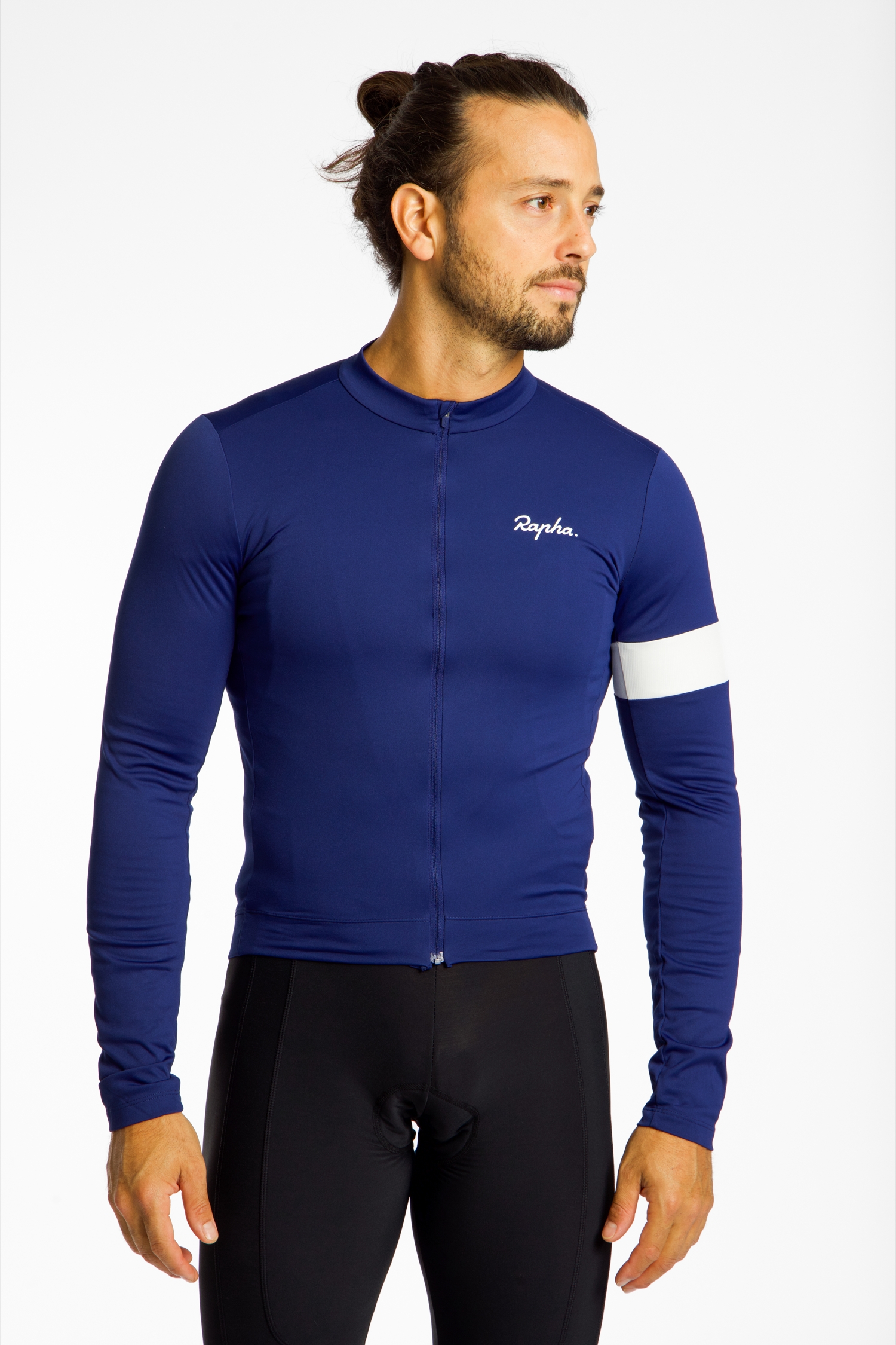 Image of Rapha Core Thermal LS Herren Biketrikot Blau, Herren, Größe: L