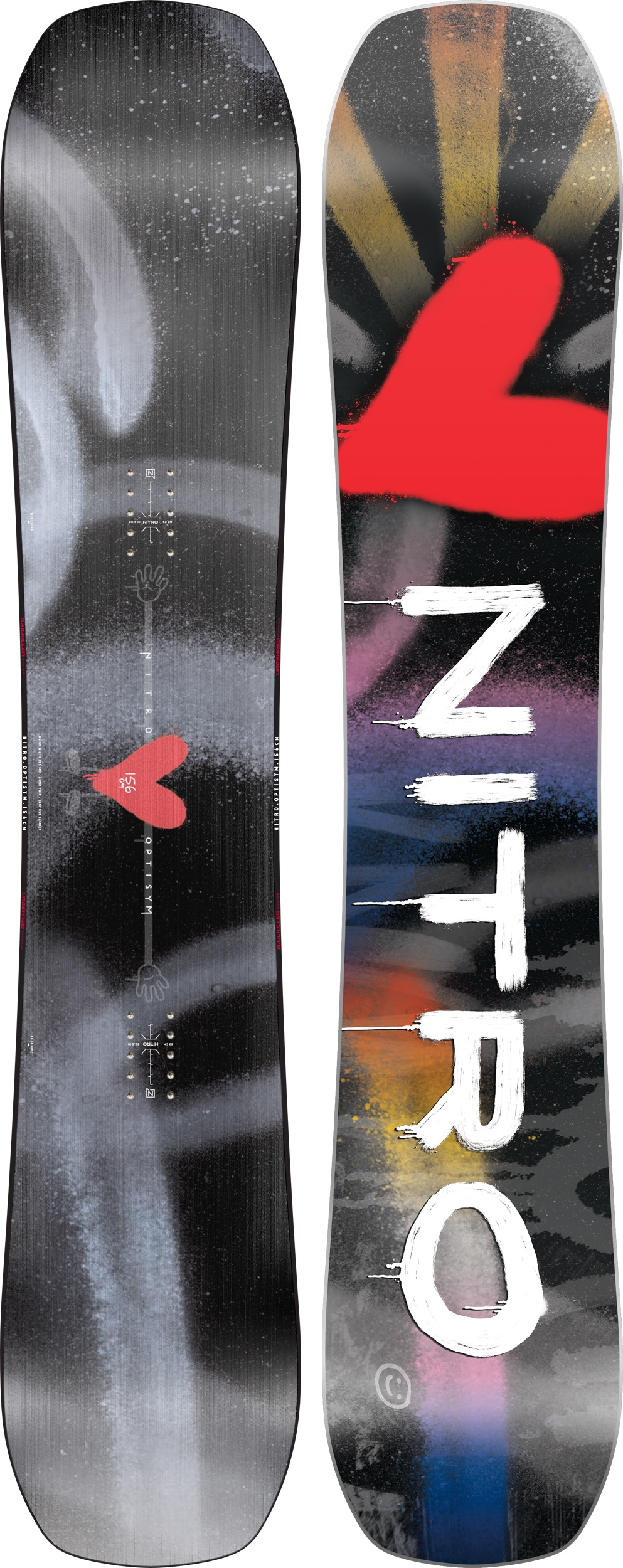 Image of Nitro Optisym Snowboard 25/26 Grau, Herren, Größe: 153