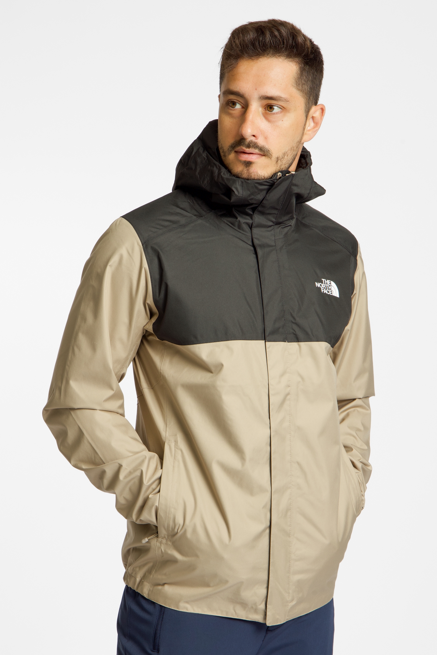 Image of The North Face Quest Zip-In Herren Outdoorjacke Beige, Herren, Größe: L