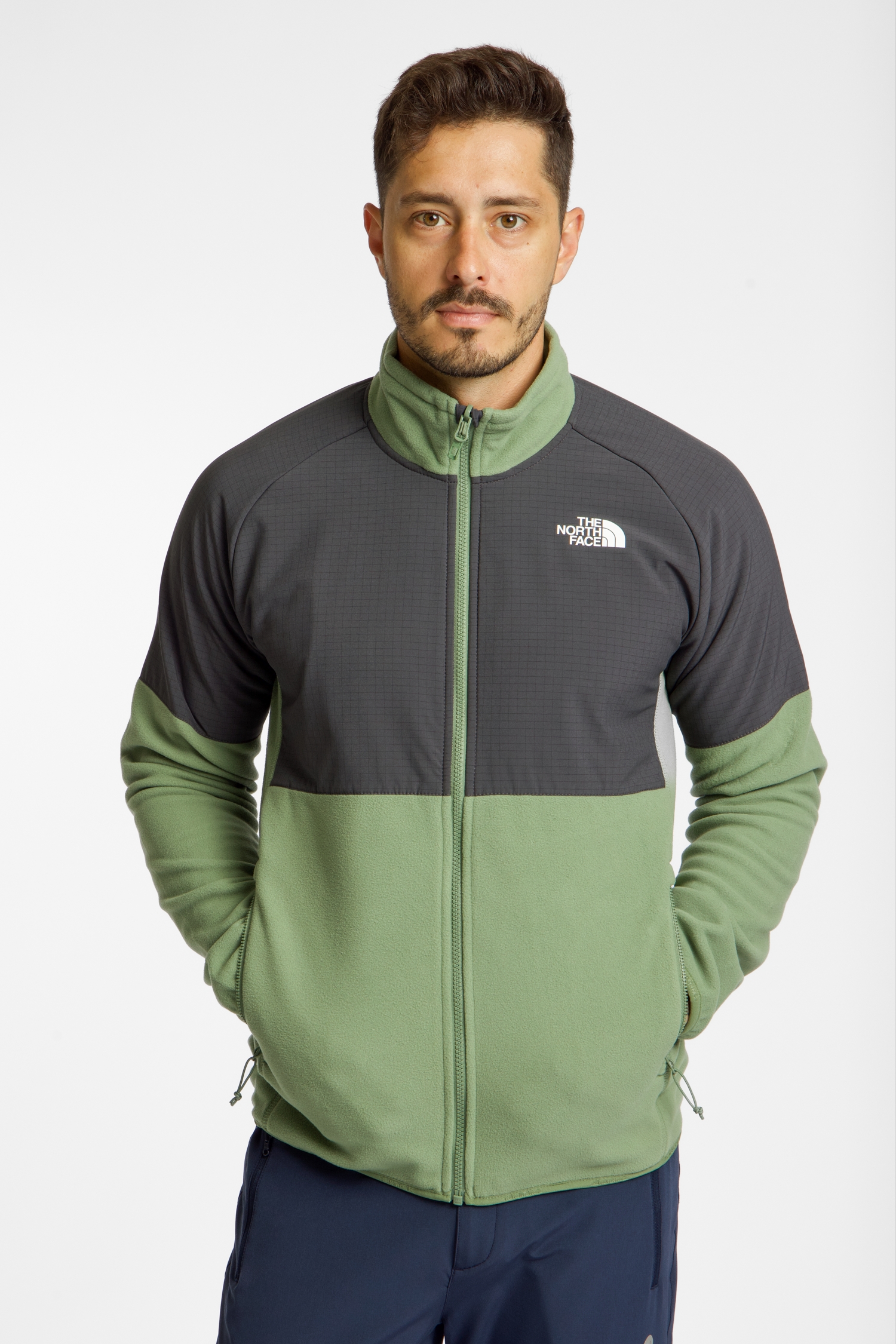 Image of The North Face Glacier Fleece Heavyweight Herren Midlayer Grün, Herren, Größe: S