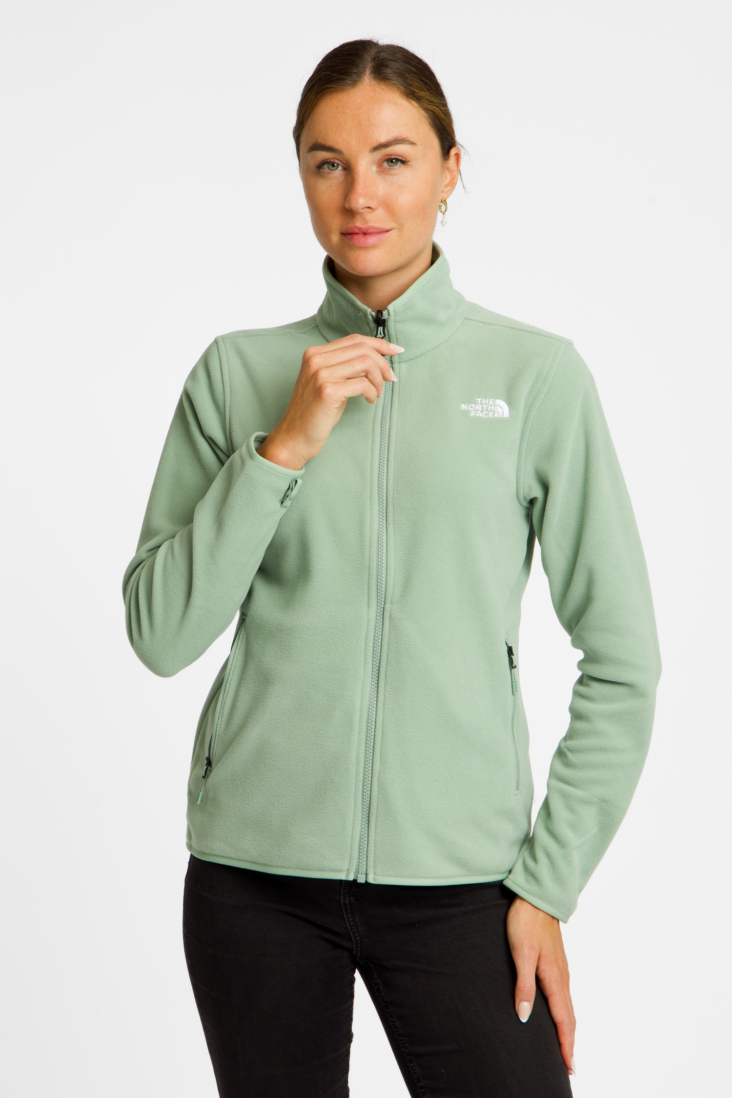 Image of The North Face Glacier Fleece Damen Midlayer Grün, Damen, Größe: XL