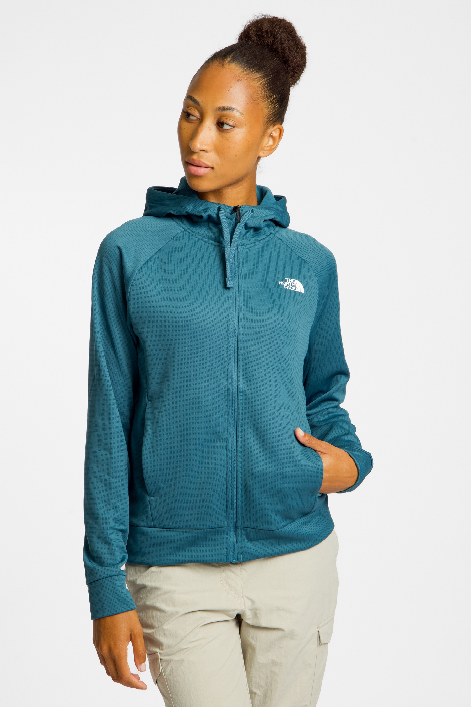 Image of The North Face Reaxion Full-Zip 2.0 Damen Midlayer Türkis, Damen, Größe: L