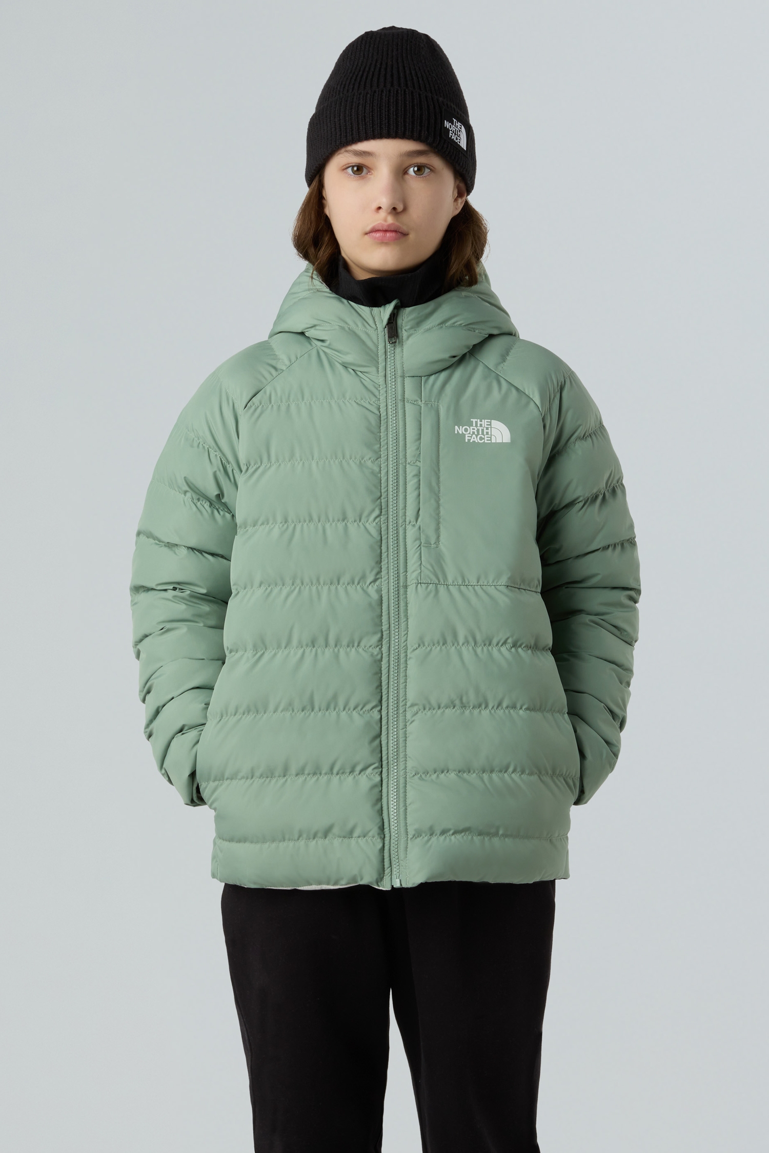 Image of The North Face Perrito Reversible Kinder Outdoorjacke Grün, , Größe: S