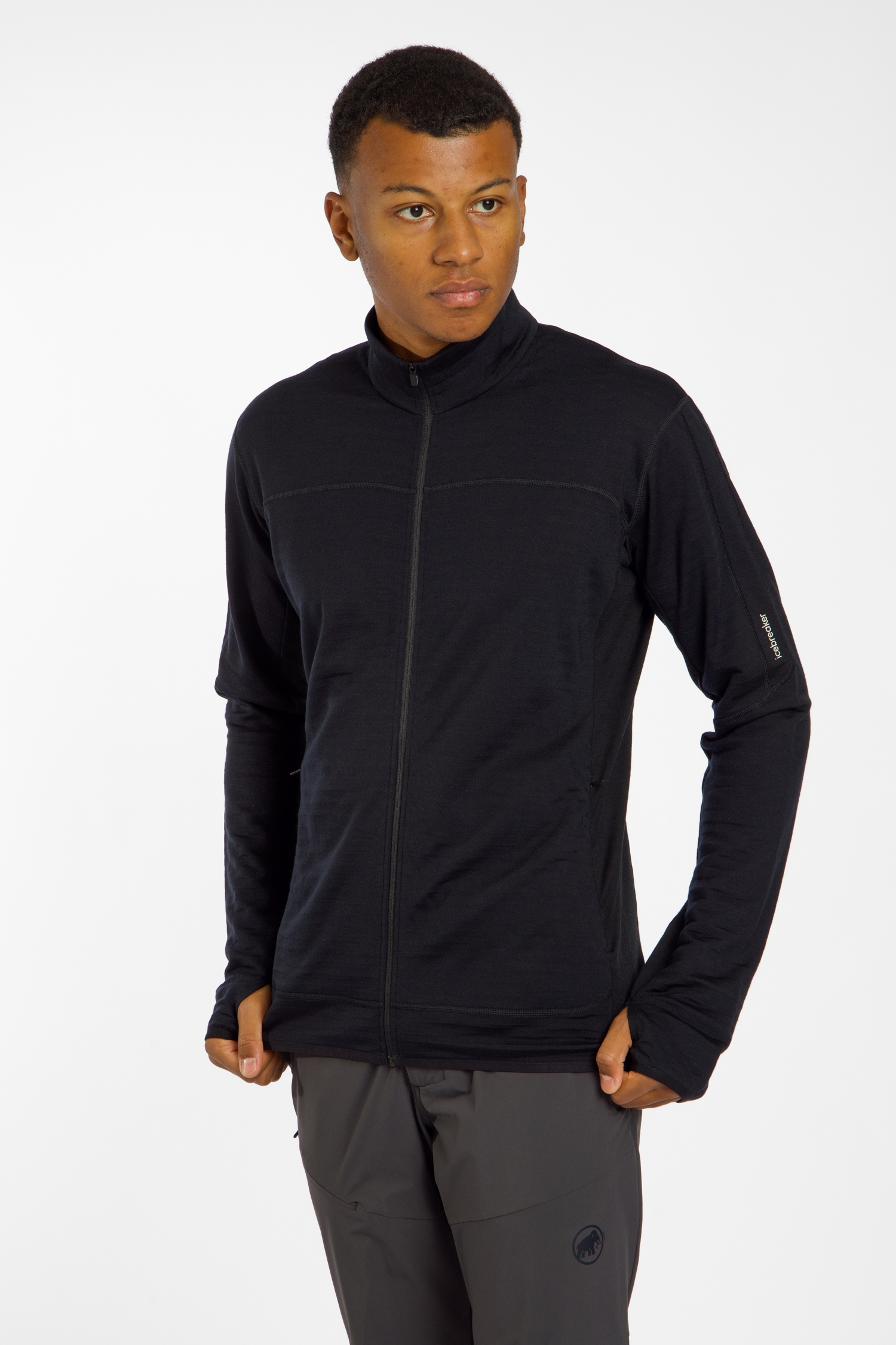 Image of icebreaker Merinomix 300 RealFleece™ Descender Herren Midlayer Schwarz, Herren, Größe: S