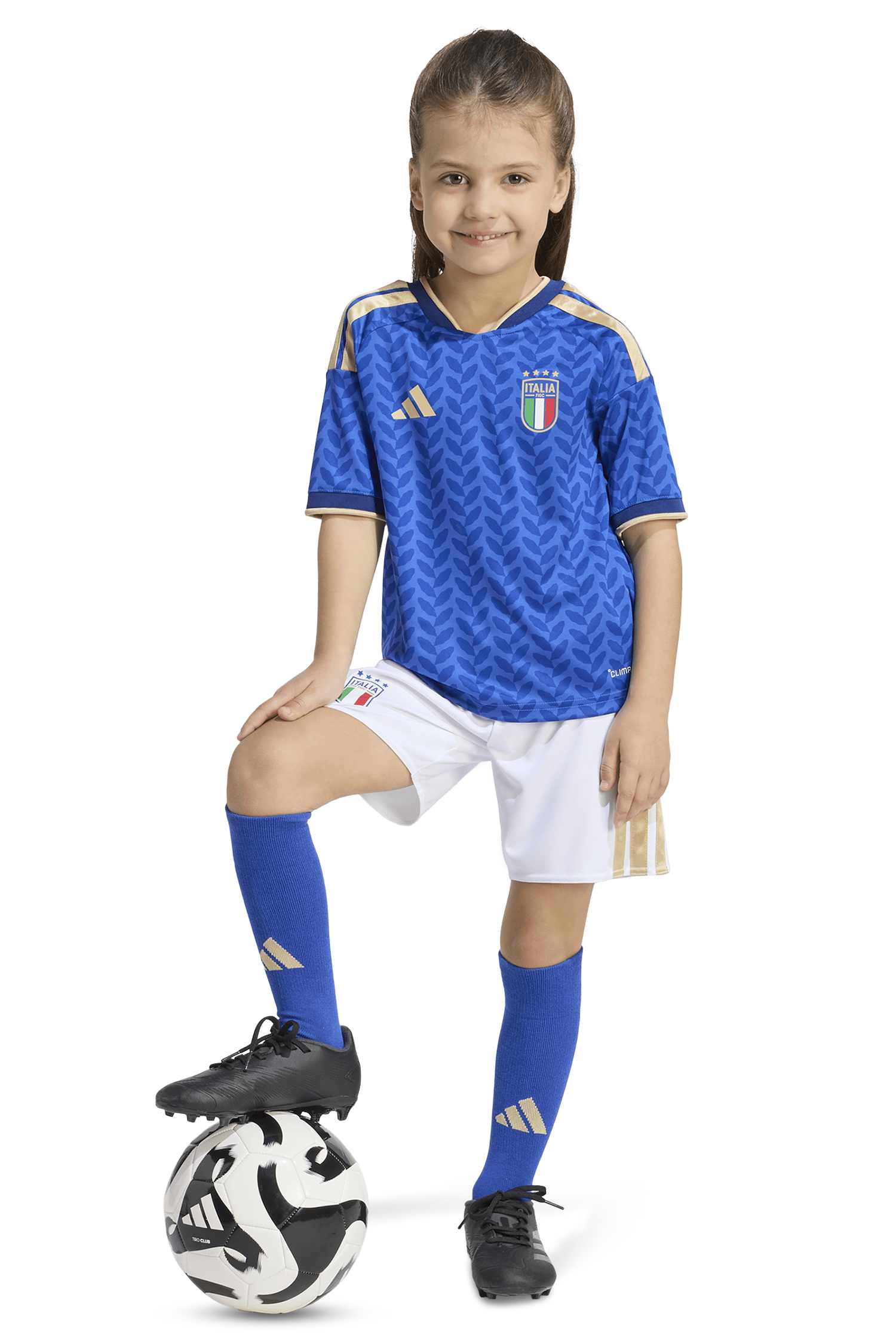 Image of adidas Italien Home Replica Mini Kinder Fussballset WM 2026 Blau, , Größe: 104