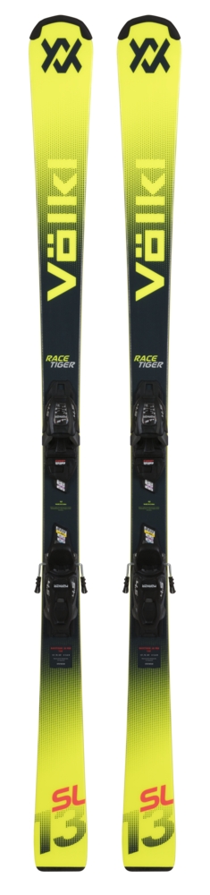 Voelkl Racetiger Pro Kinder Ski Set 25/26 Gelb, , Größe: 140