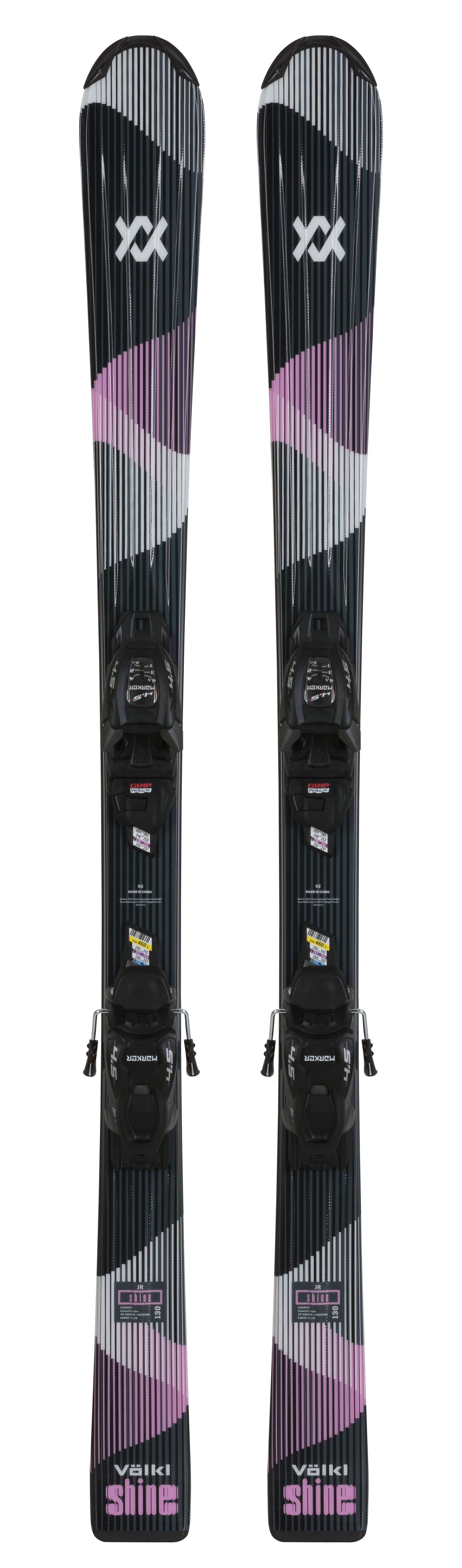 Voelkl Shine 130-150 Kinder Ski Set 25/26 Schwarz, , Größe: 130