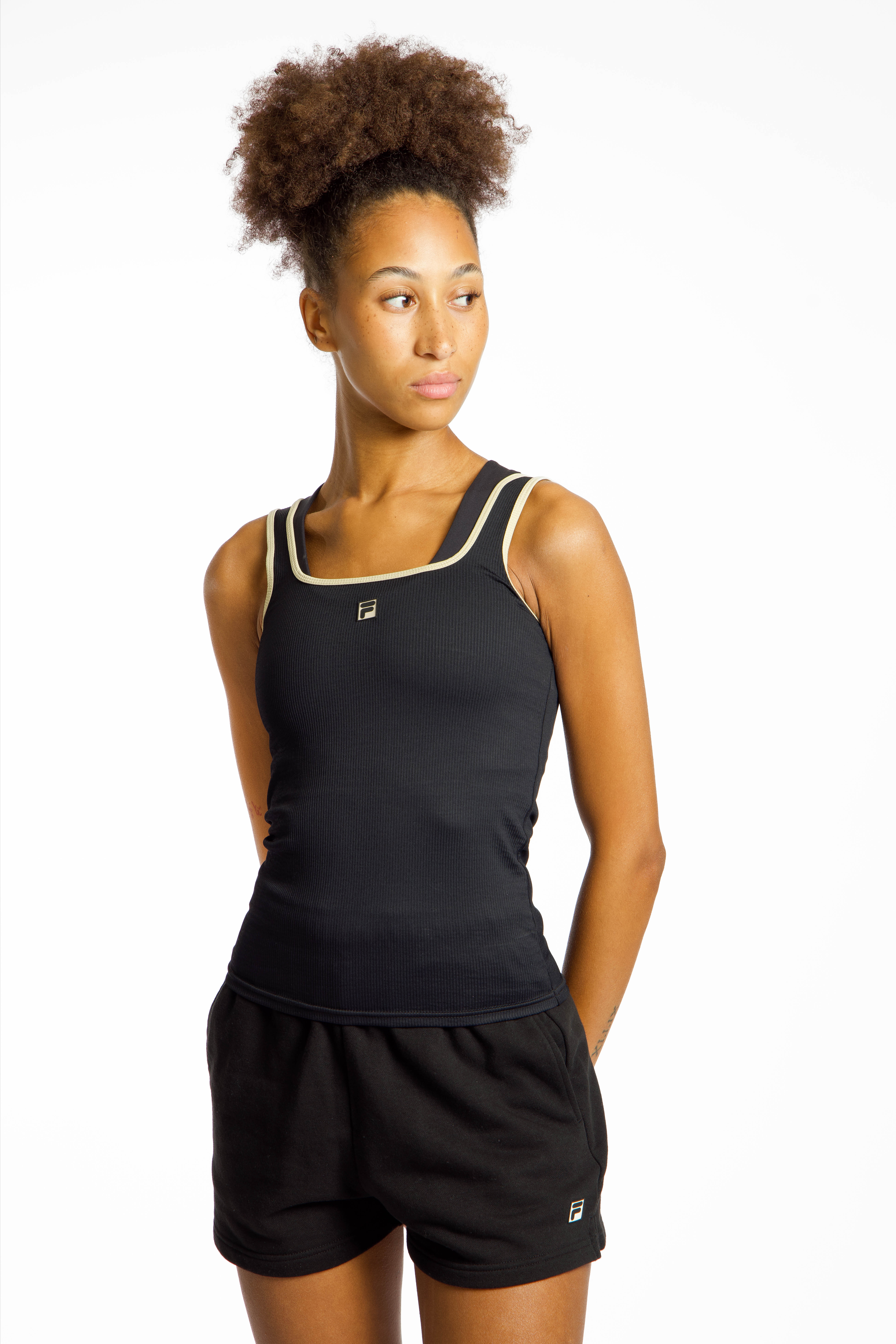 Image of FILA Ogilvie Damen Top Schwarz, Damen, Größe: M