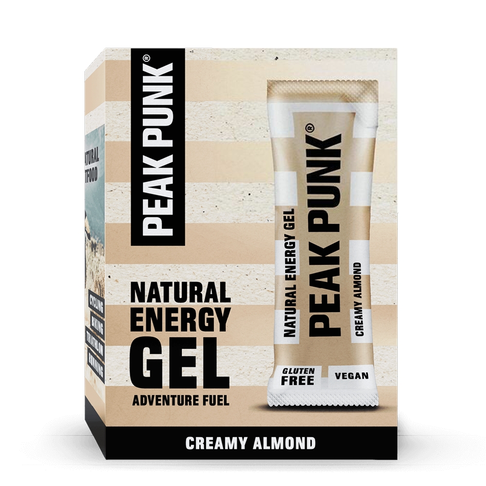 Image of Peak Punk Natural Creamy Almond 12 x 25 g Energy Gel Beige, Herren, Größe: 0
