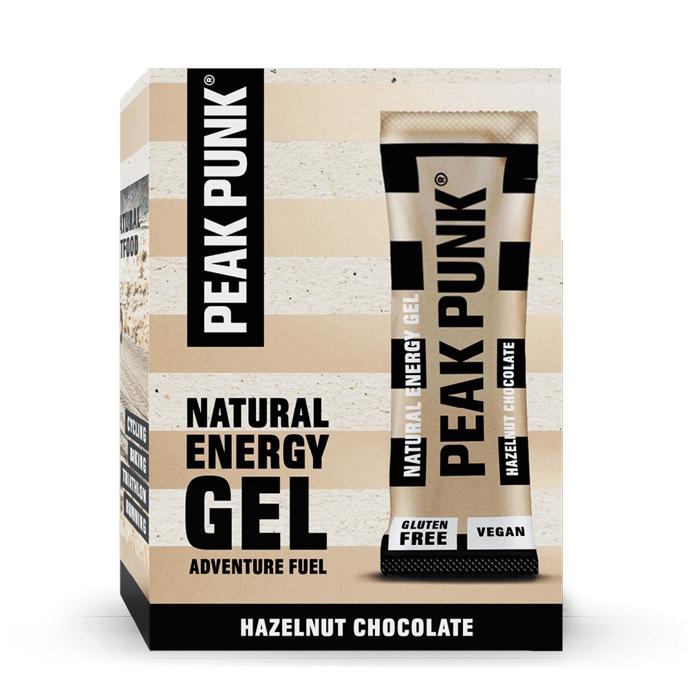Image of Peak Punk Natural Hazelnut Chocolate 12 x 25 g Energy Gel Beige, Herren, Größe: 0